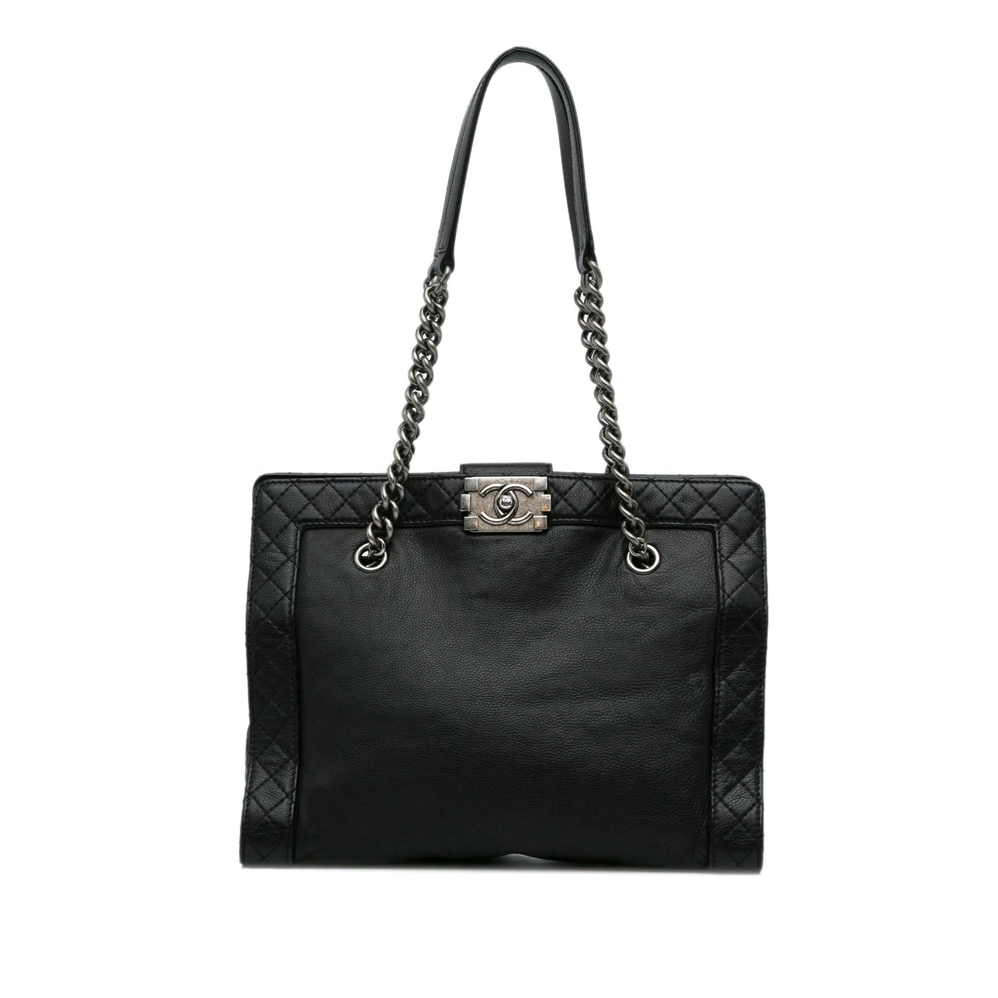 Chanel Calfskin Boy Reverso Shopping Tote Bag Tote 1