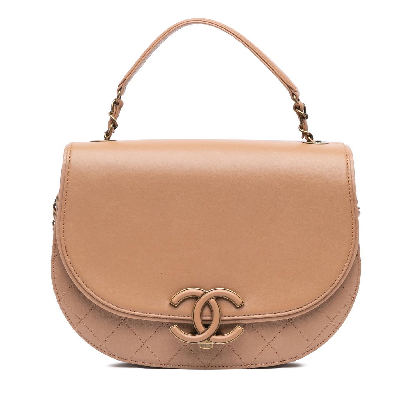 Chanel Calfskin Coco Curve Flap Handbag