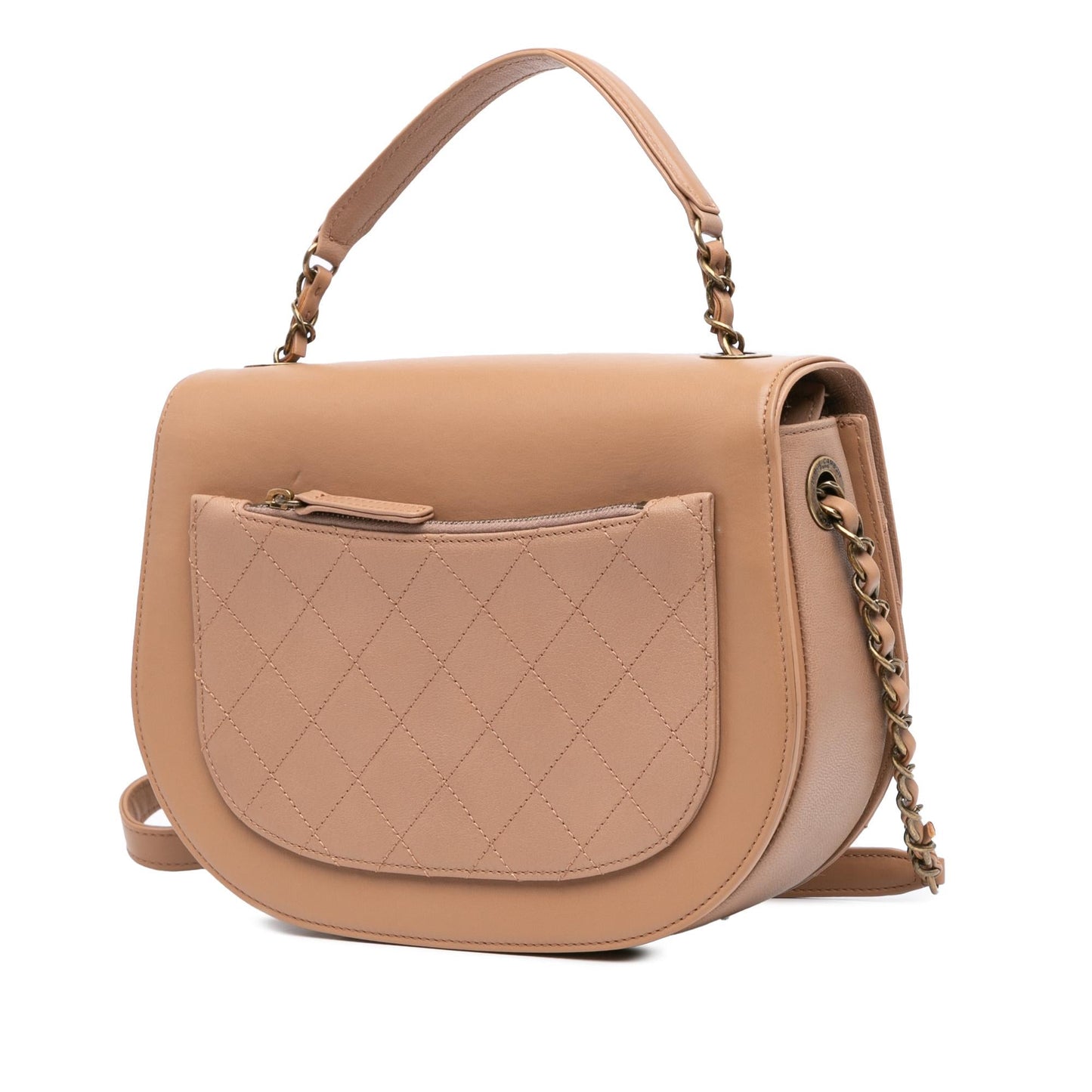 Chanel Calfskin Coco Curve Flap Handbag