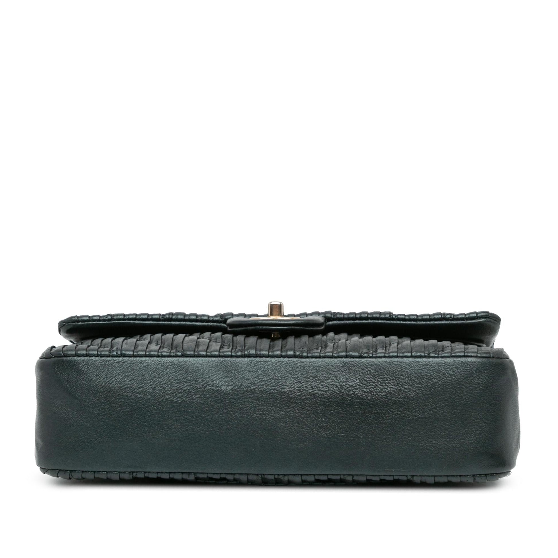 Chanel Calfskin Coco Pleats Double Flap SHG-XXiROs Handbag