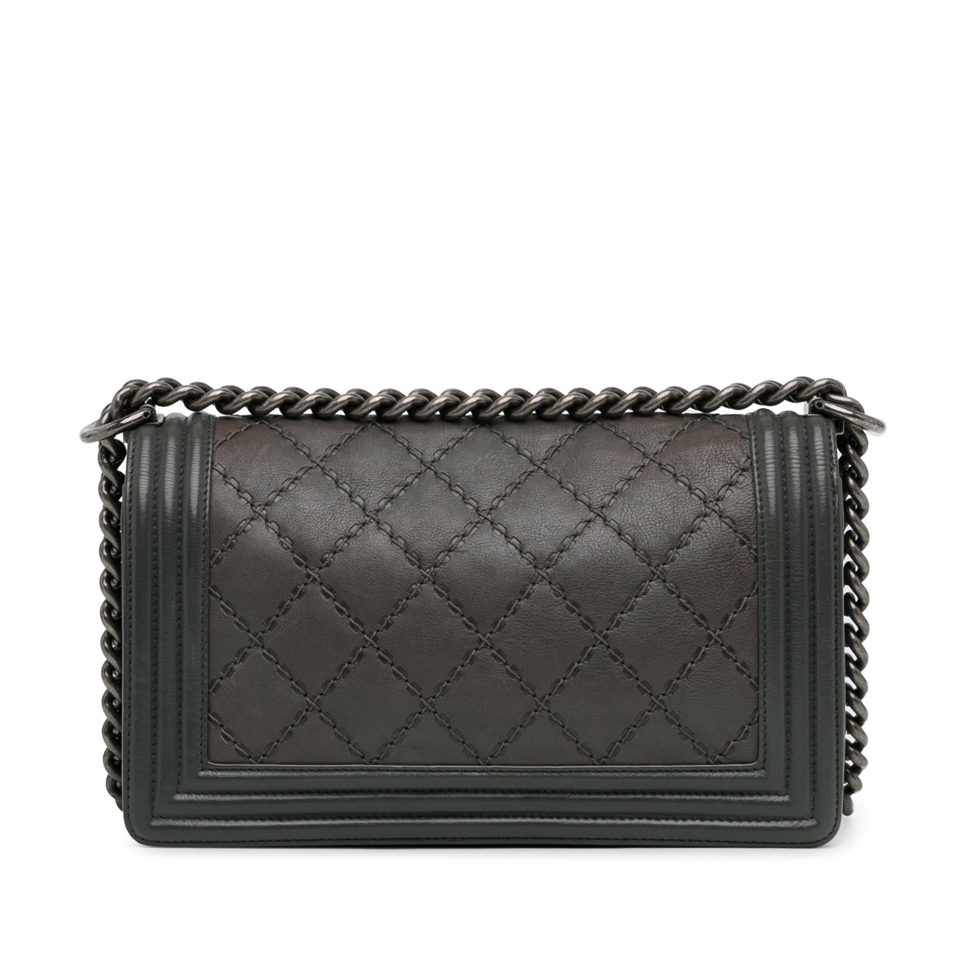Chanel Calfskin Double Stitch Boy Flap SHG-SofQRy Handbag