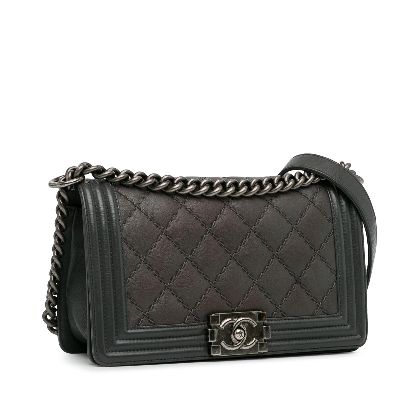 Chanel Calfskin Double Stitch Boy Flap SHG-SofQRy Handbag
