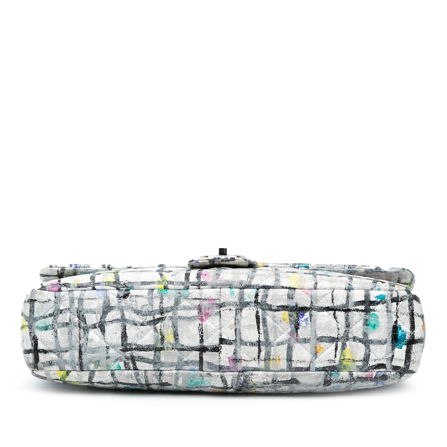Chanel Calfskin Hand Painted Graffiti Flap Handbag Graffiti Flap