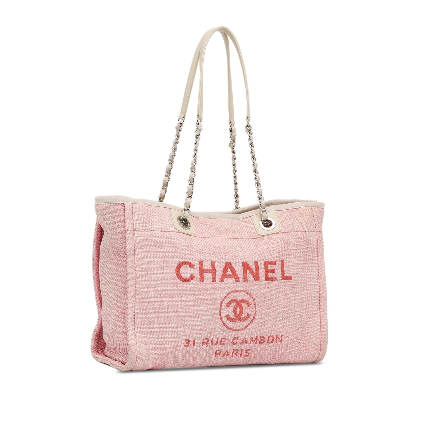 Chanel Deauville SHG-6SPuzp Canvas Tote Bag