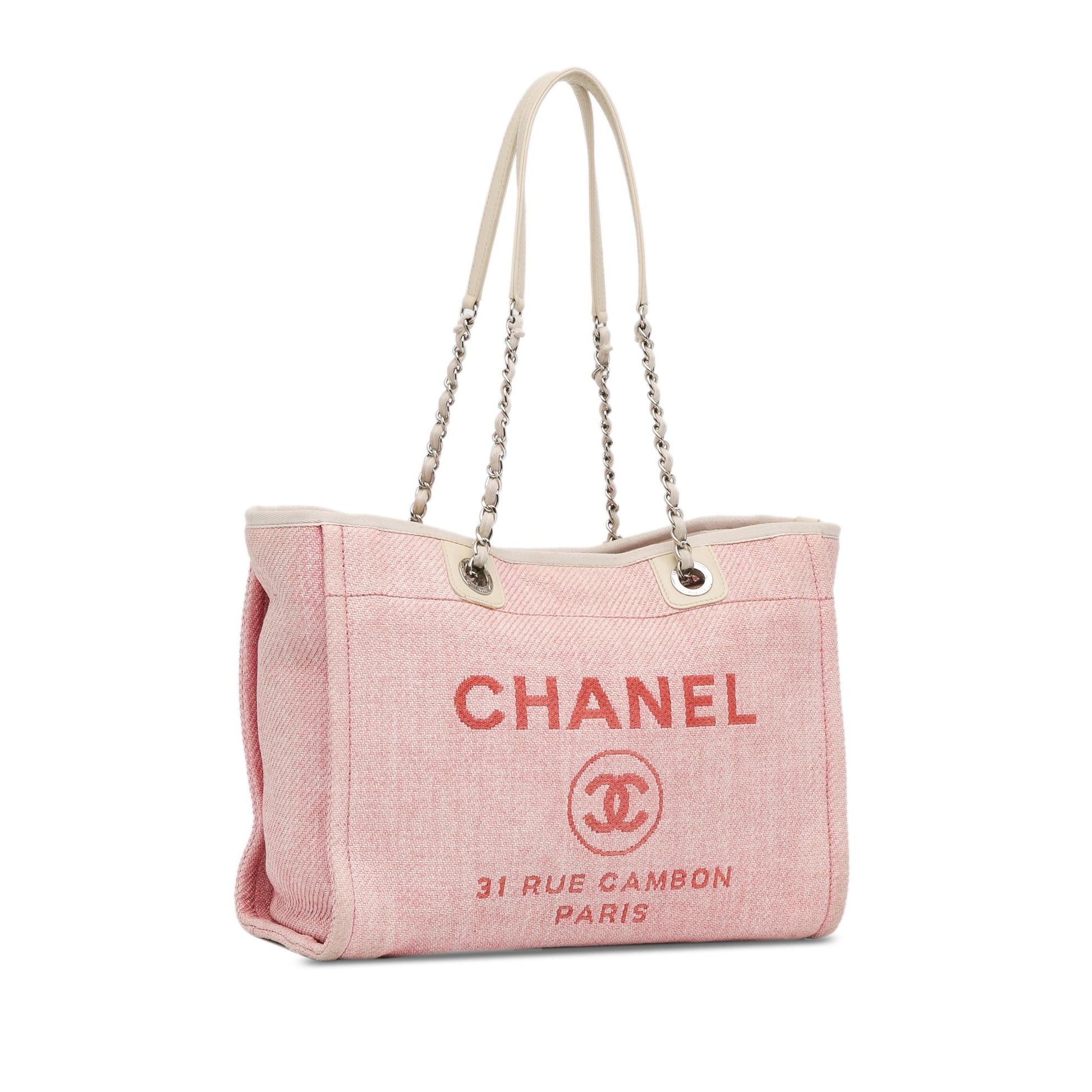 Chanel Deauville SHG-6SPuzp Canvas Tote Bag
