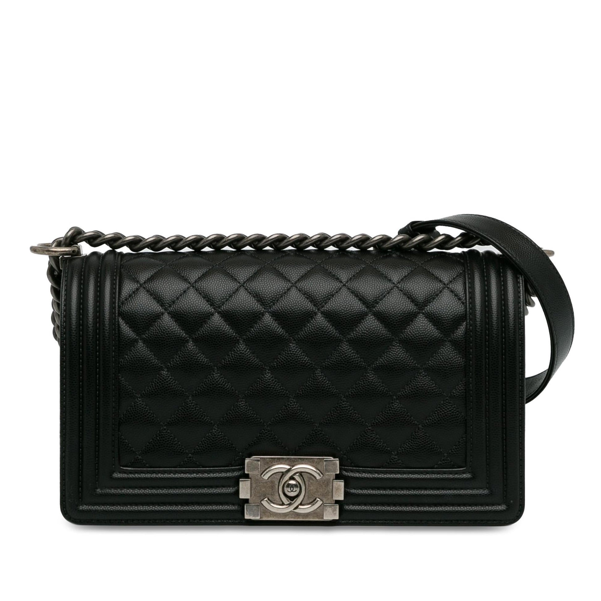 Chanel Medium Caviar Boy Flap (Shg-Lwj9Nz) Bag