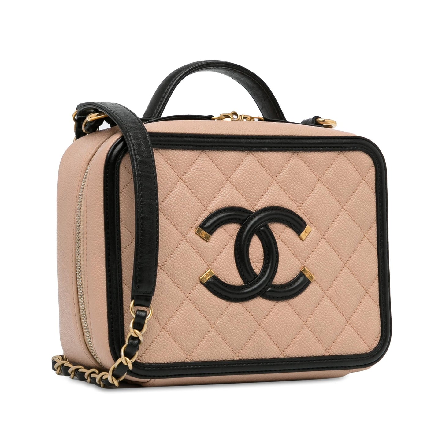 Chanel Caviar CC Filigree Vanity SHG-BTqCcq Handbag