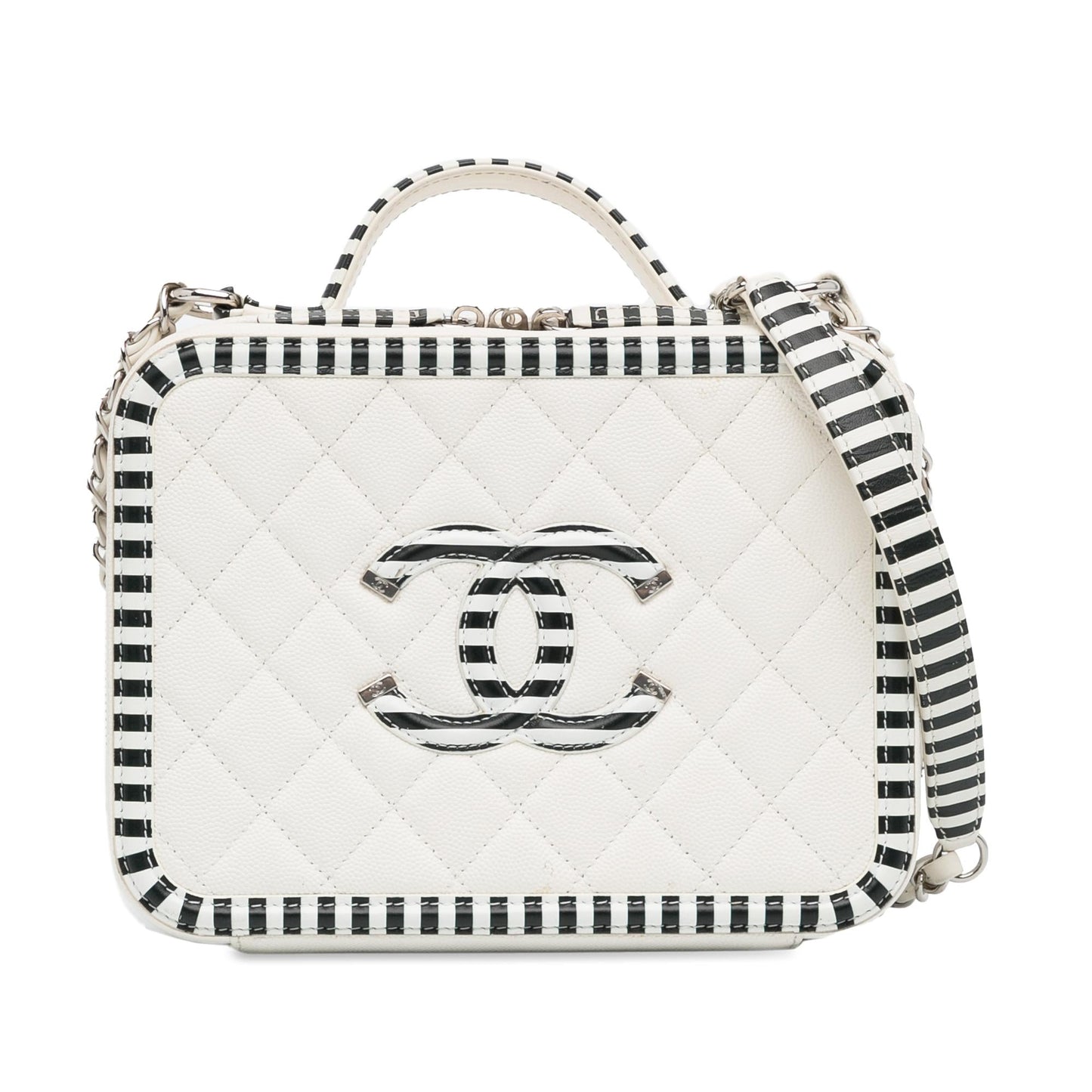 Chanel Medium Caviar Cc Filigree Vanity Case (Shg-Aplasu) Bag
