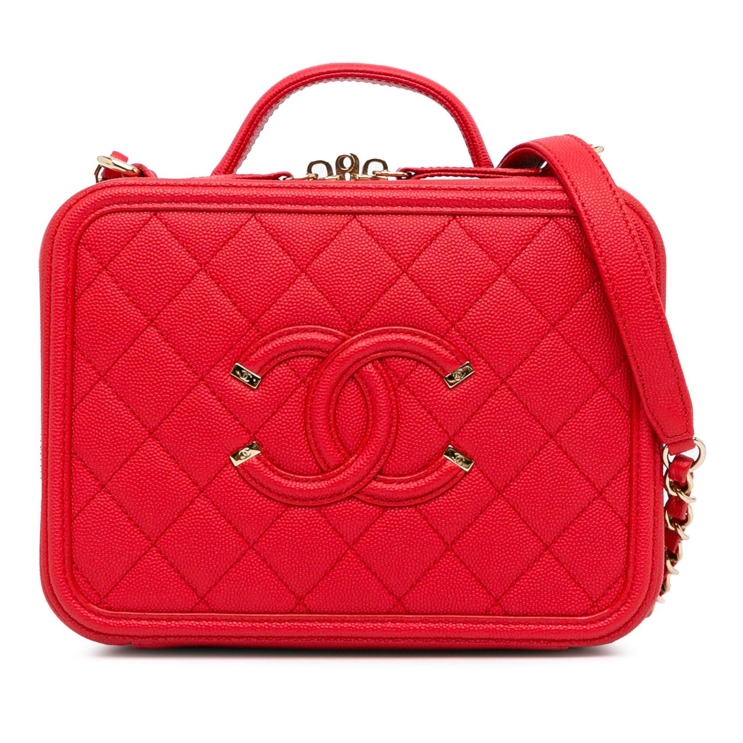 Chanel Caviar CC Filigree Vanity SHG-pbf0T7 Handbag