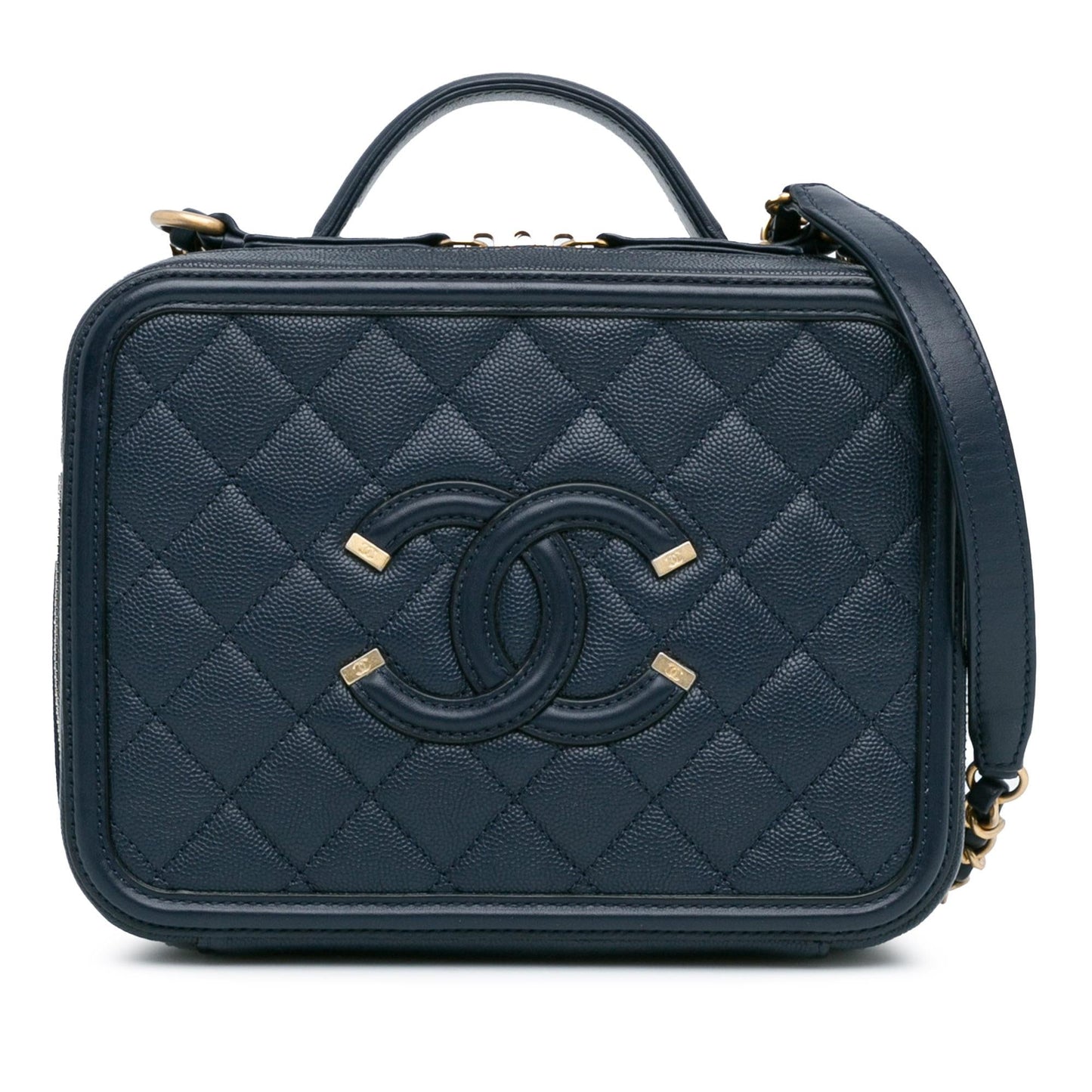 Chanel Caviar CC Filigree Vanity SHG-1tdpwa Handbag