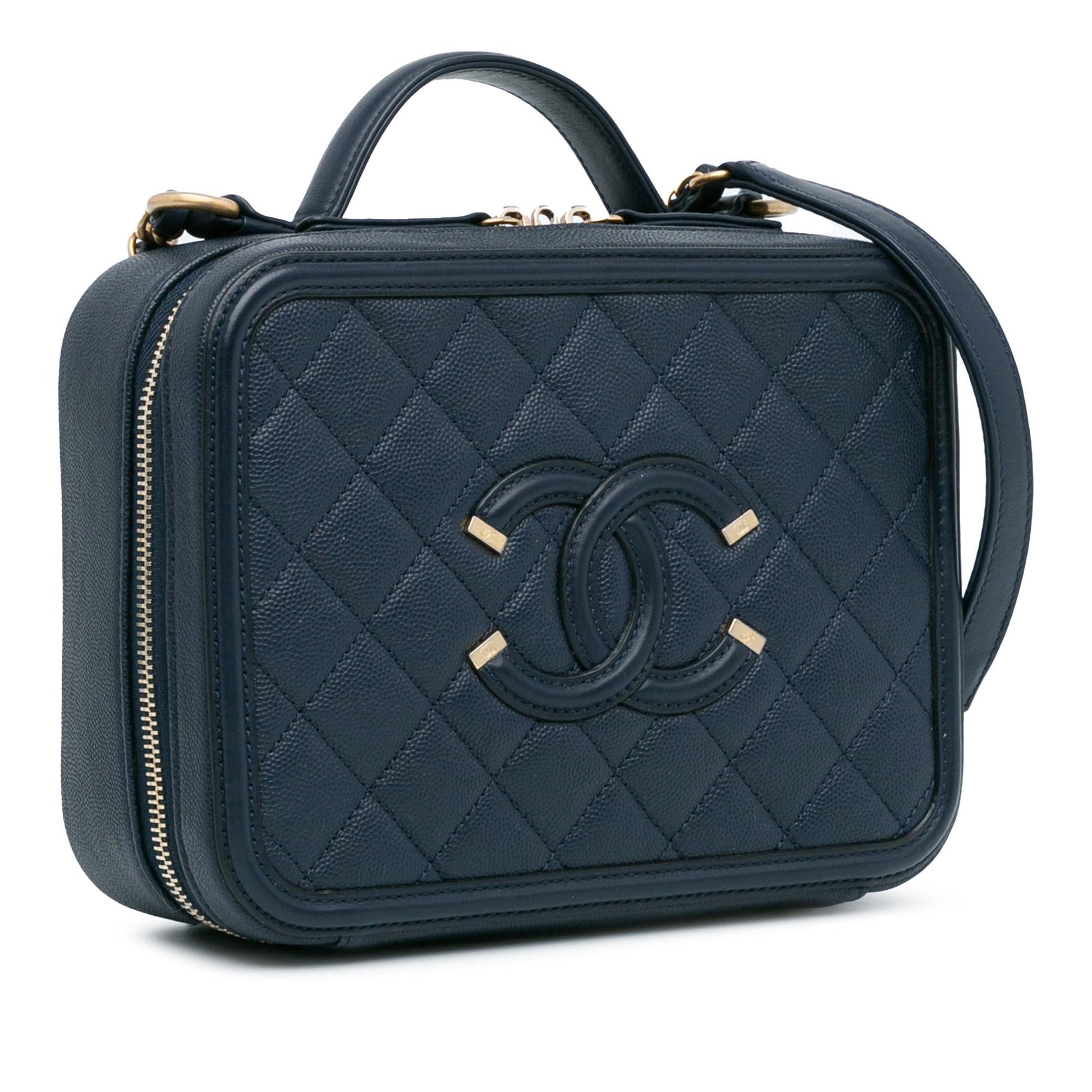 Chanel Caviar CC Filigree Vanity SHG-1tdpwa Handbag