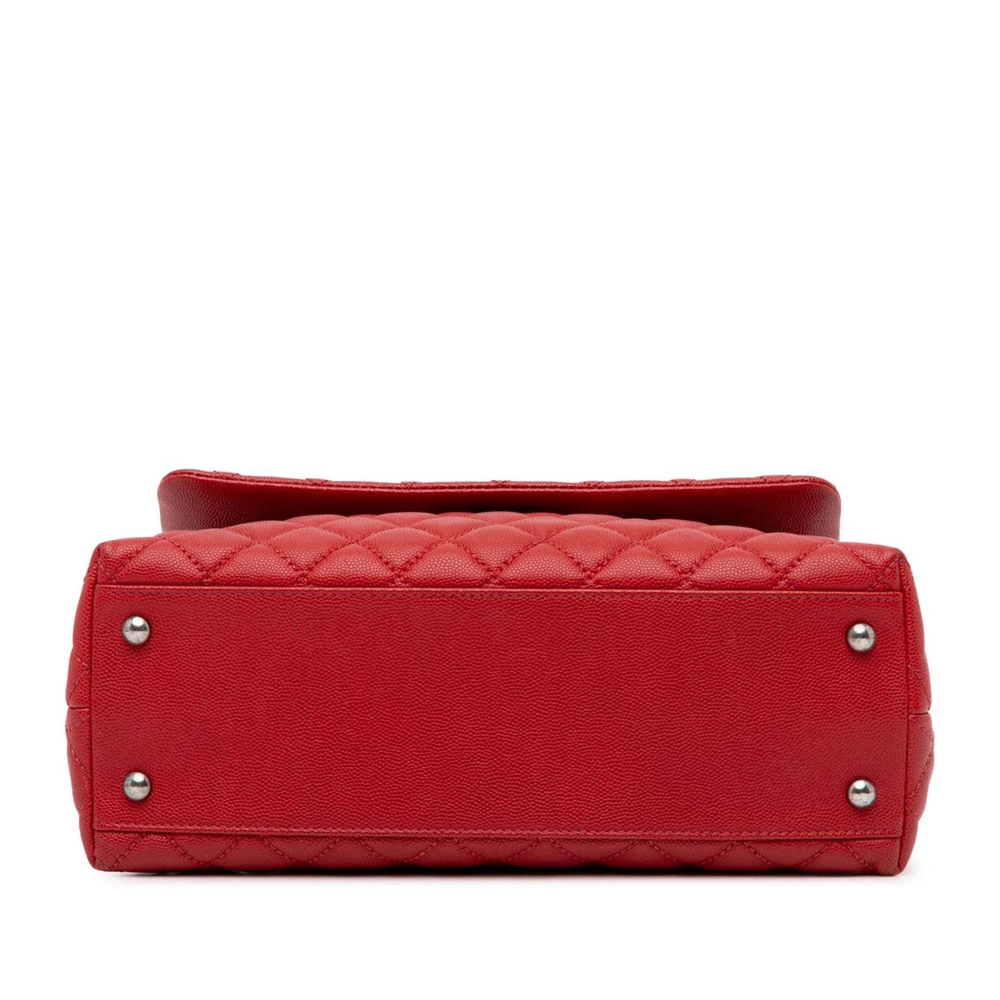 Chanel Medium Caviar Coco Top Handle Bag (SHG-spt5wK)