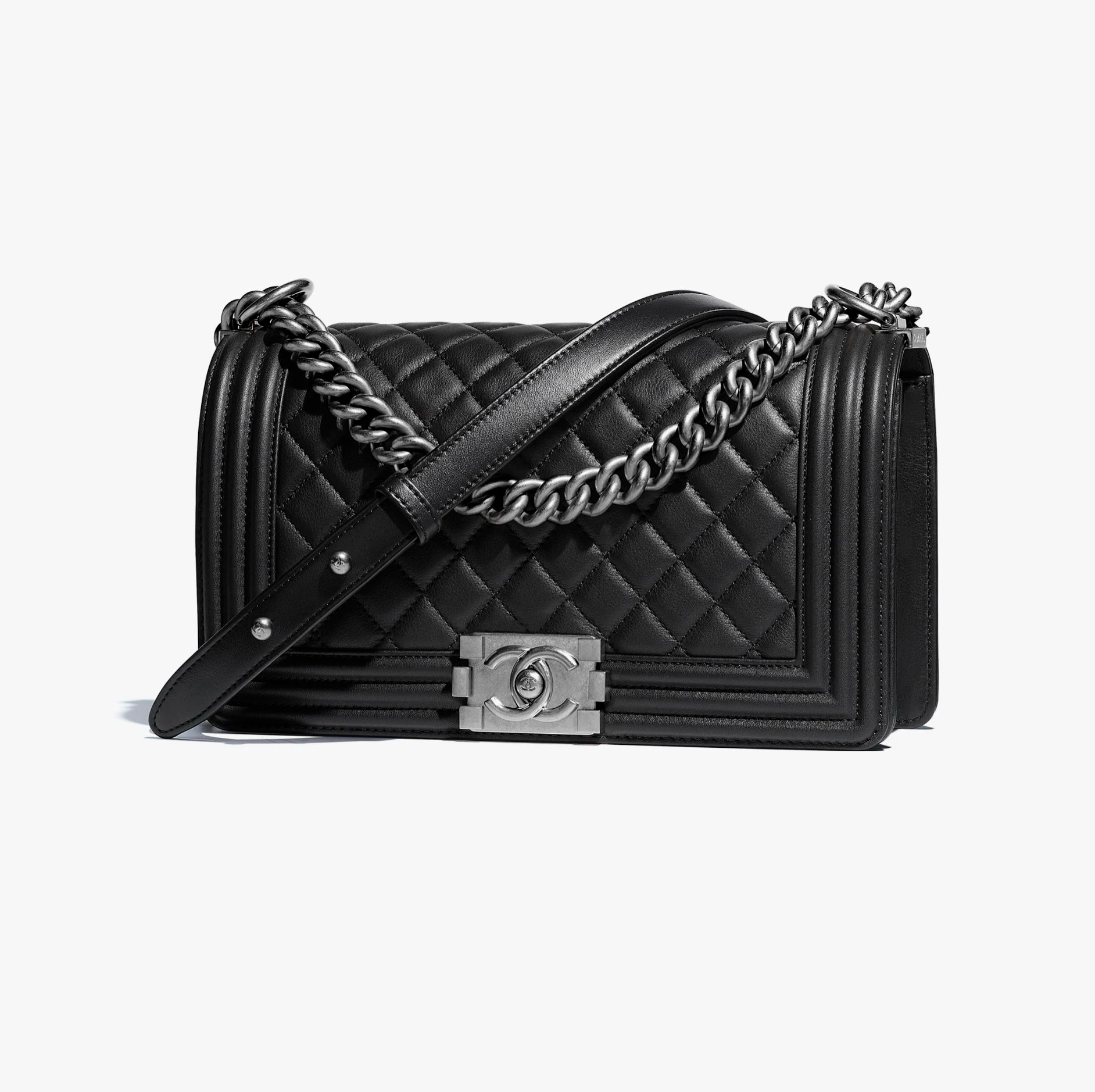 Chanel CAVIAR QUILTED BOY Handbag
