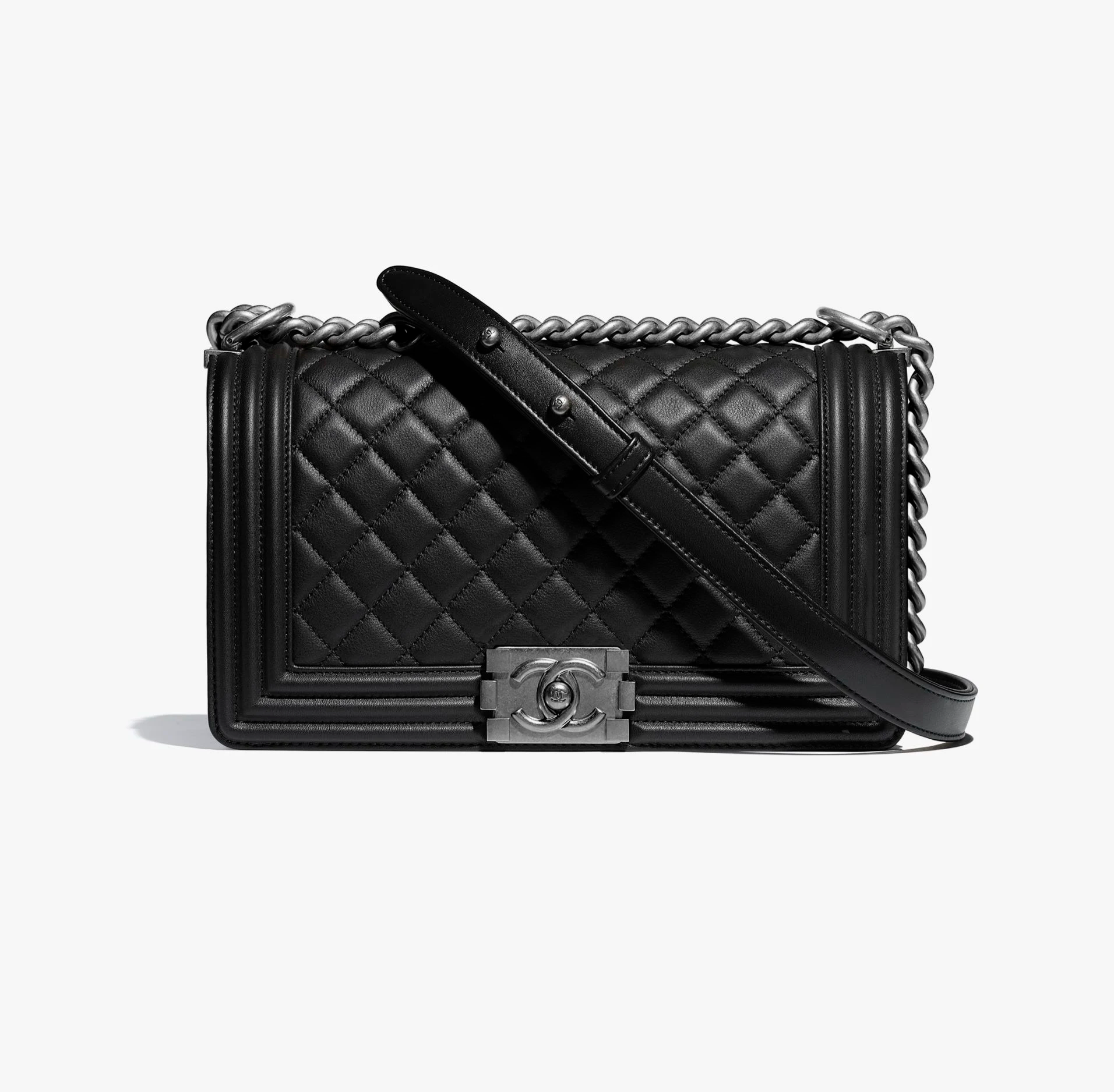 Chanel CAVIAR QUILTED BOY Handbag