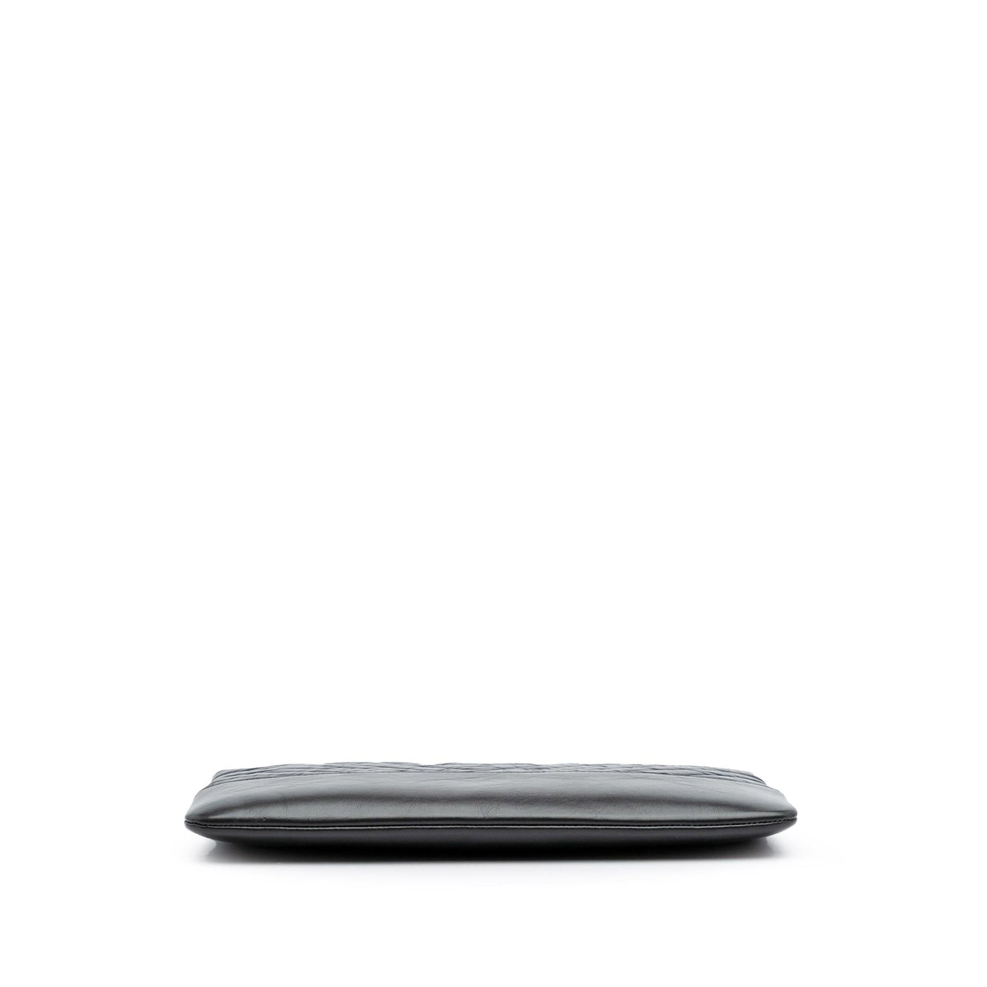 Chanel Chevron Aged Calfskin Gabrielle Cosmetic Clutch Bag