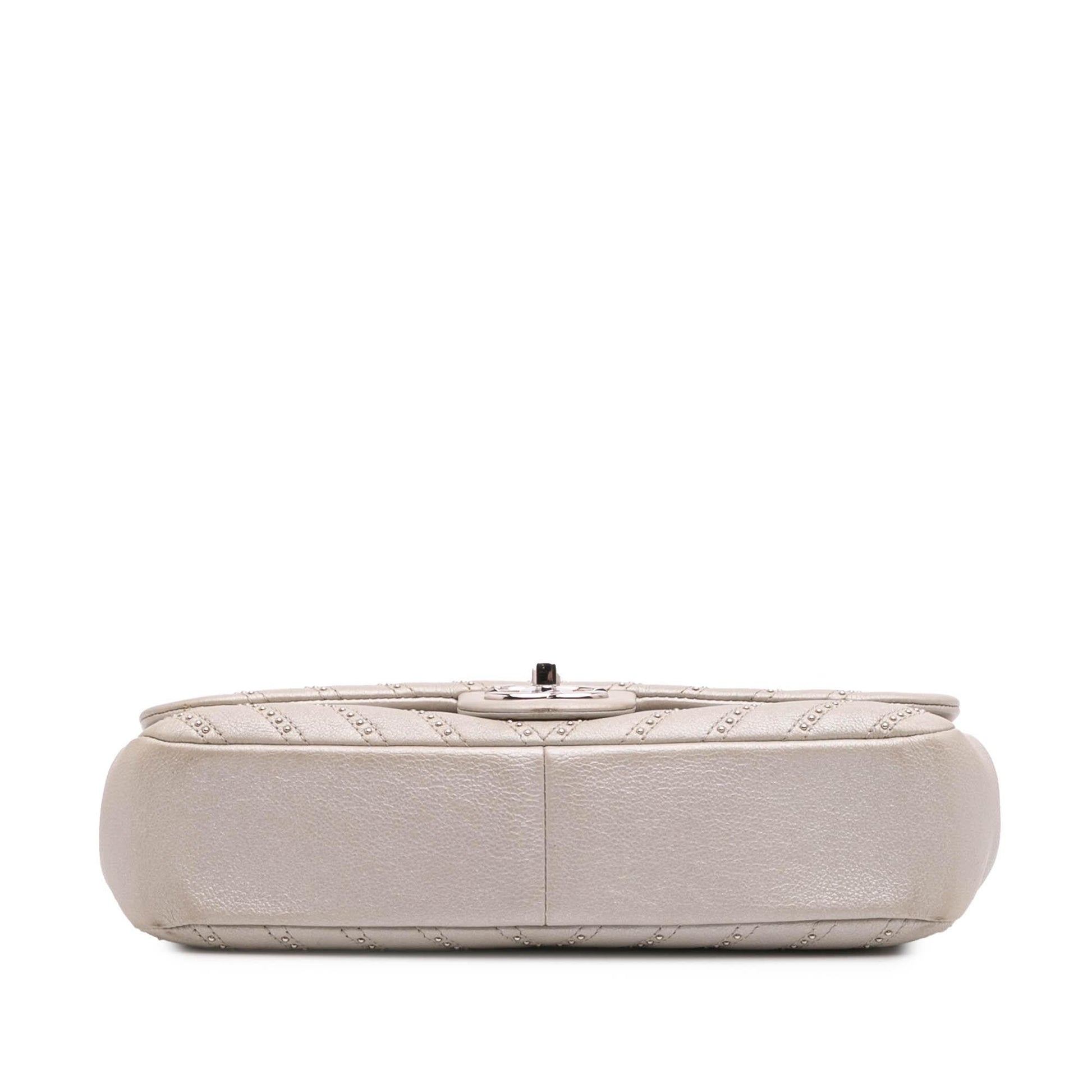 Chanel Chevron Calfskin Stud Wars Flap Handbag