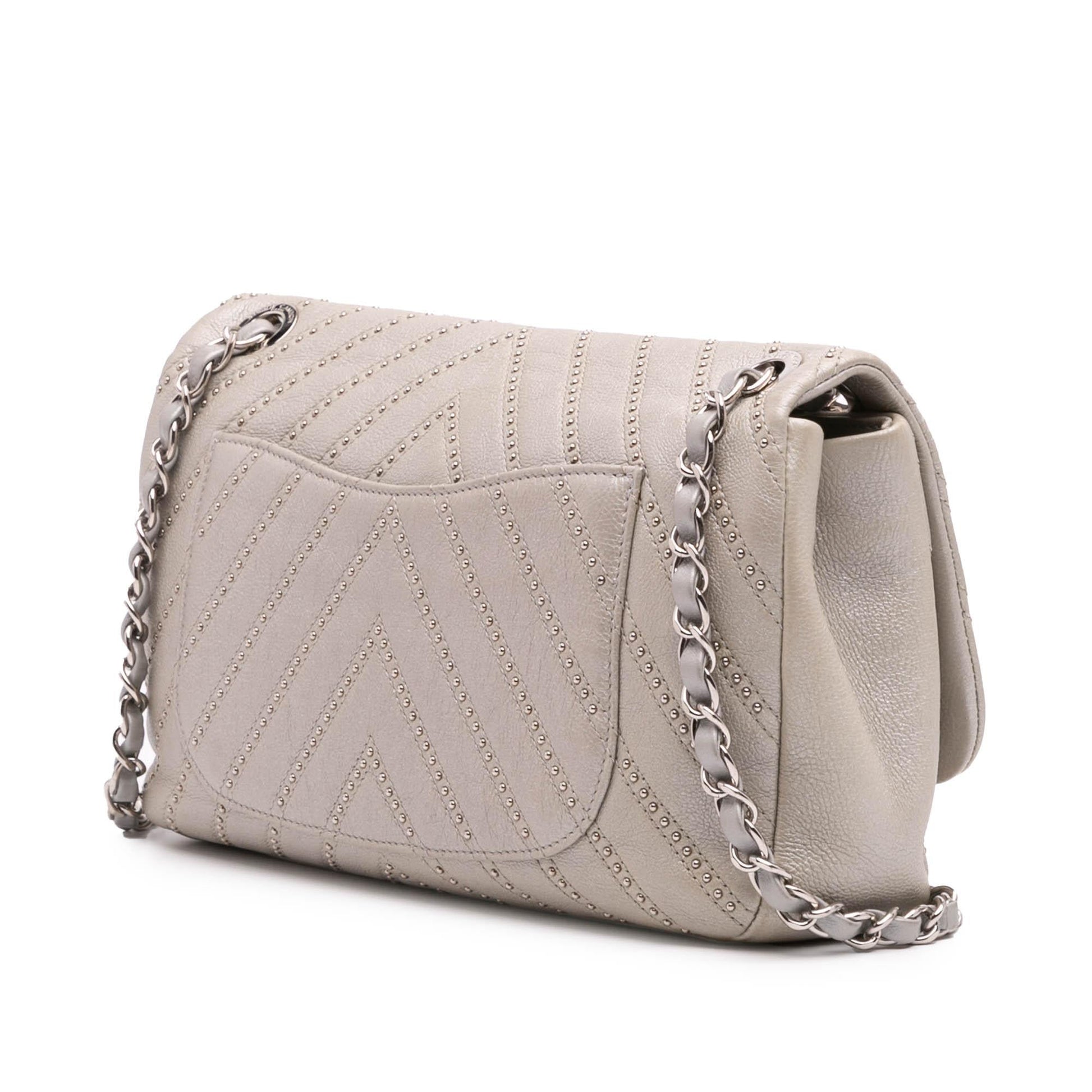 Chanel Chevron Calfskin Stud Wars Flap Handbag Flap 1