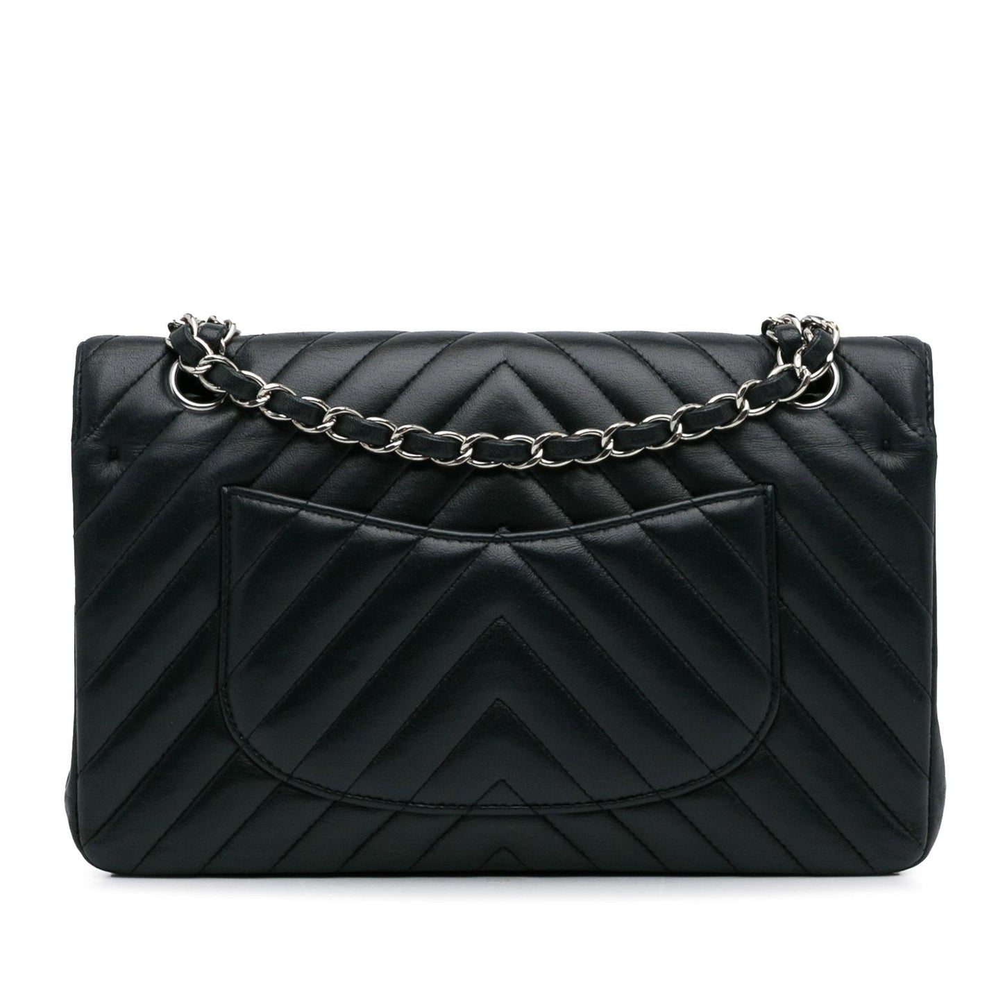 Chanel Medium Chevron Lambskin Double Flap (SHG-dzzHVL)