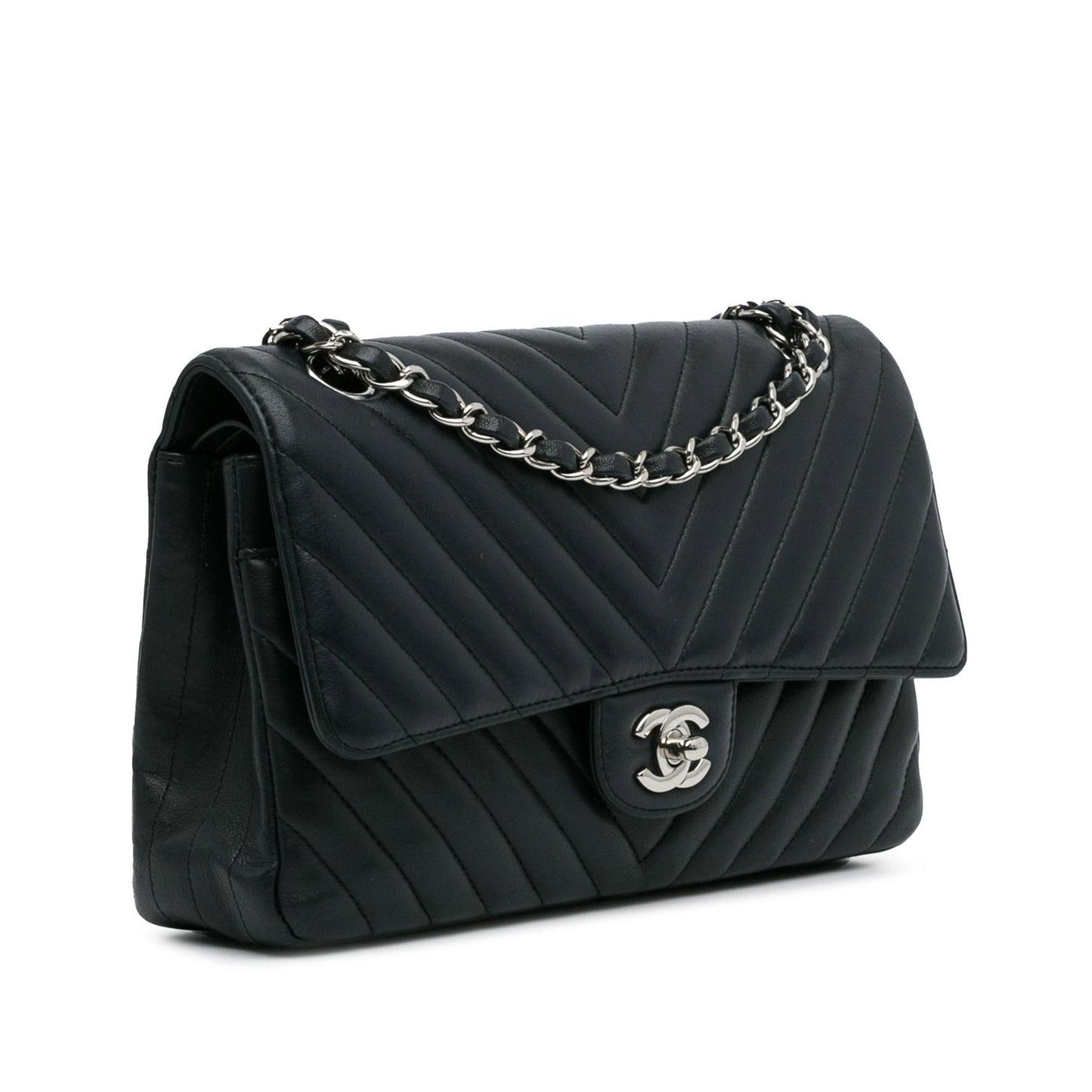 Chanel Chevron Lambskin Double Flap SHG-dzzHVL Handbag