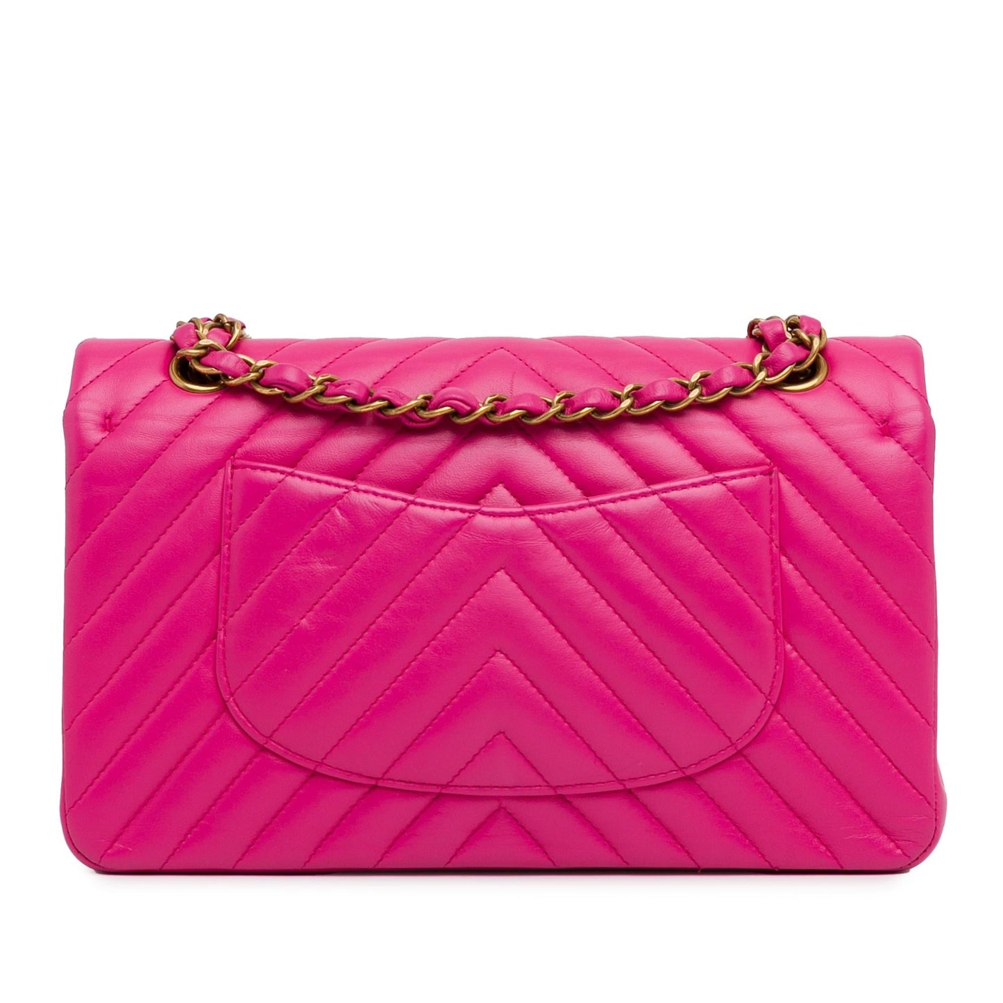 Chanel Chevron Lambskin Double Flap SHG-472NmH Handbag