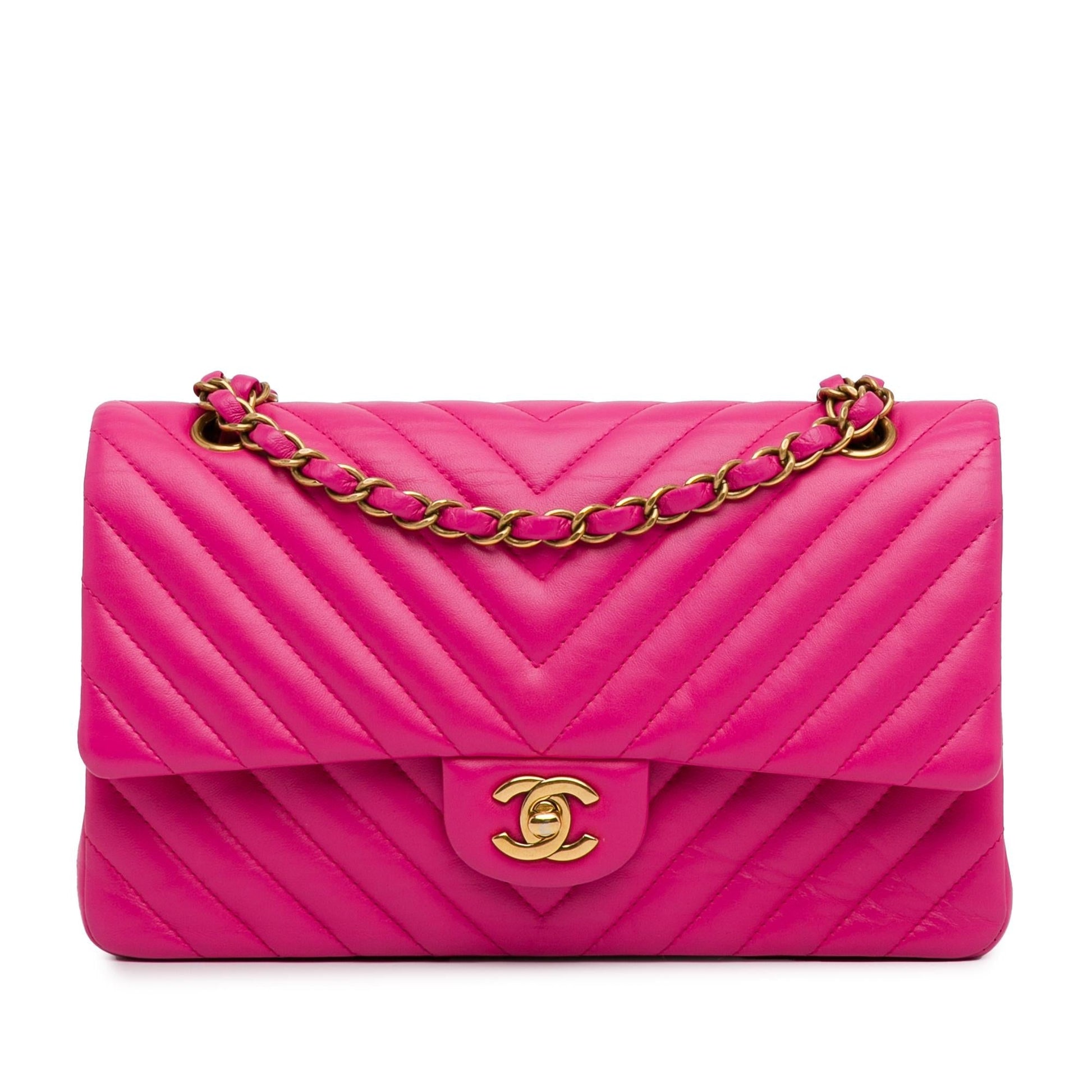 Chanel Chevron Lambskin Double Flap SHG-472NmH Handbag