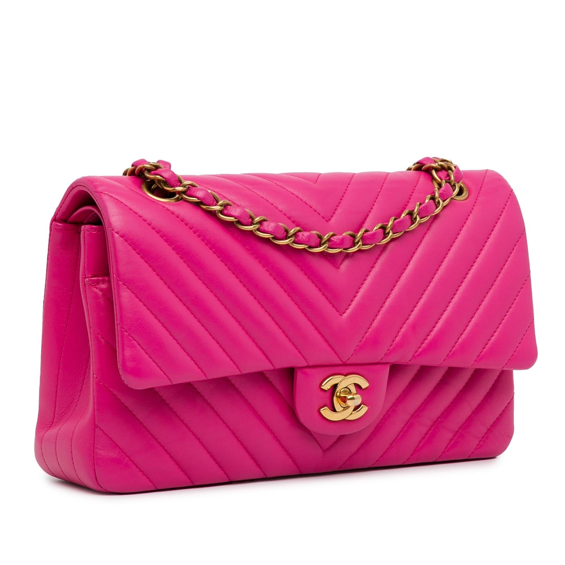 Chanel Chevron Lambskin Double Flap SHG-472NmH Handbag