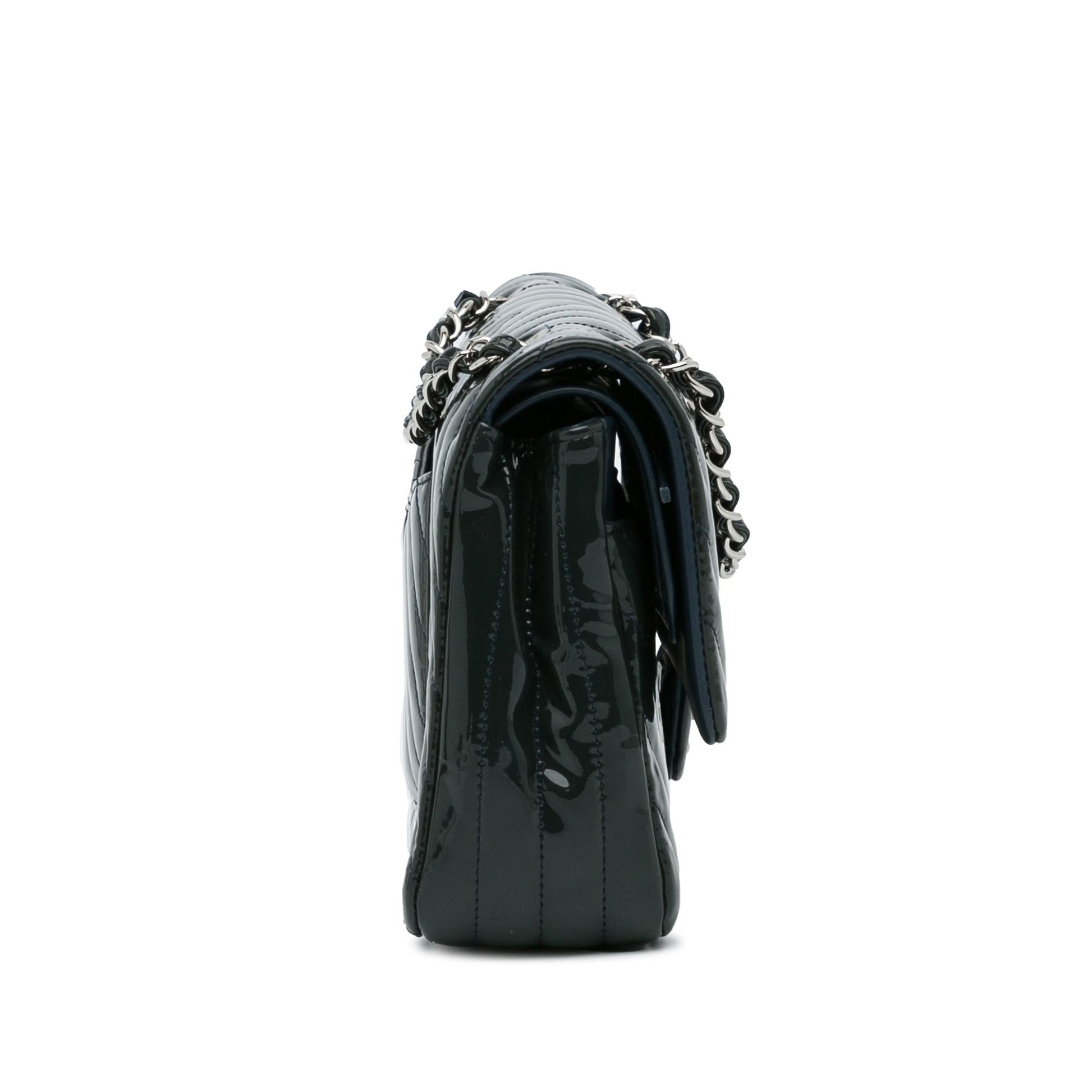 Chanel Chevron Patent Double Flap SHG-k9yOKd Handbag