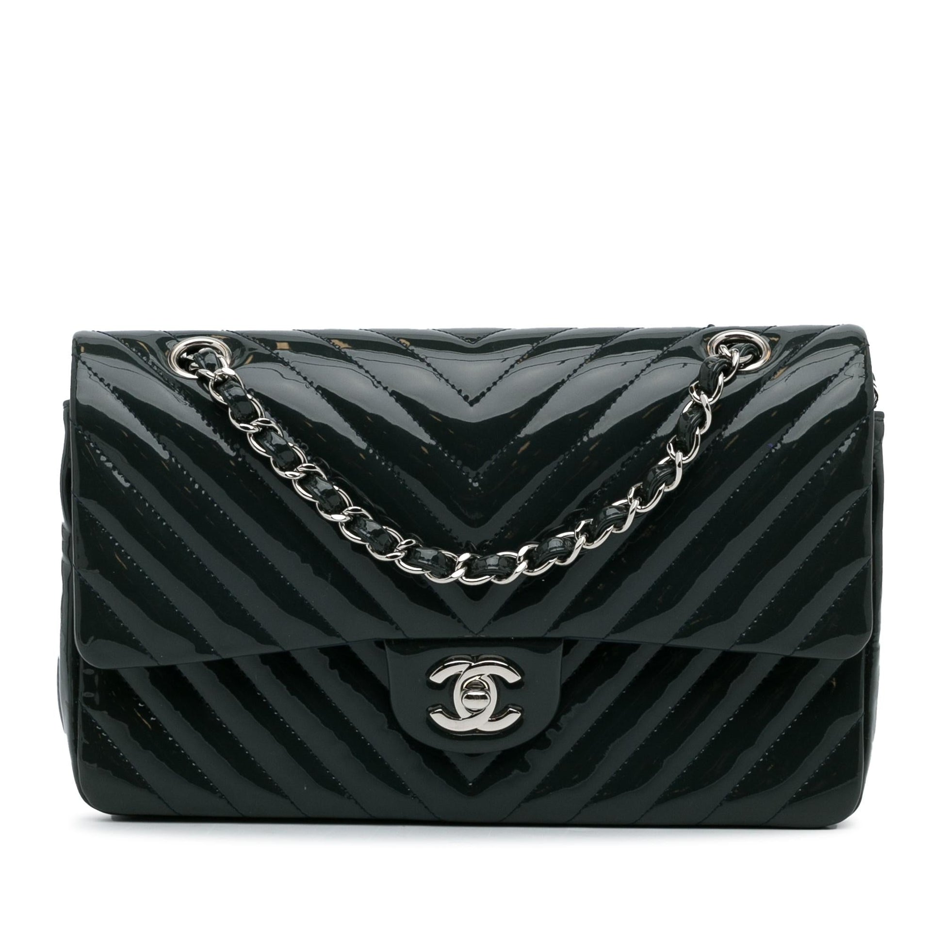 Chanel Chevron Patent Double Flap SHG-k9yOKd Handbag