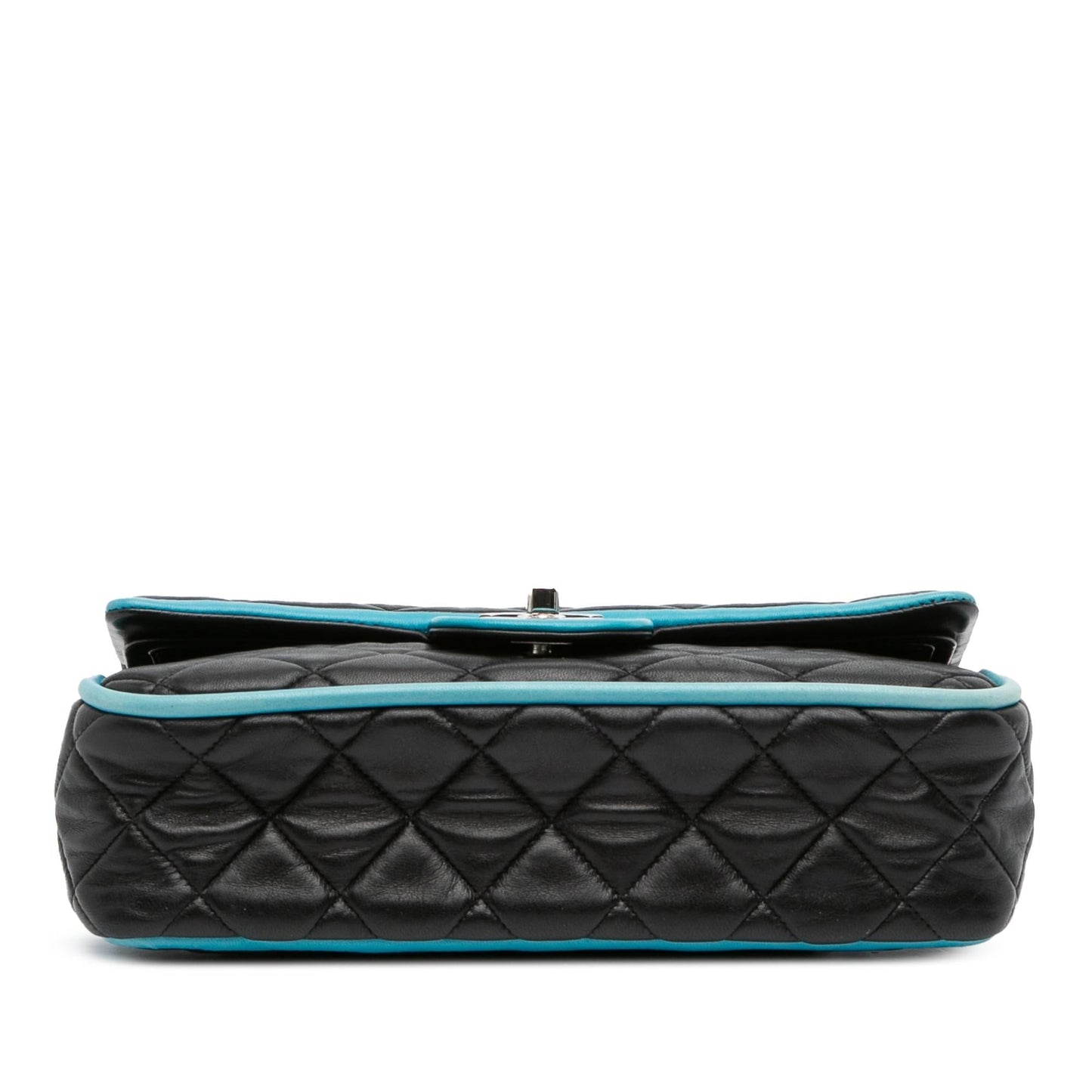 Chanel Classic Bicolor Quilted Lambskin Double Flap Handbag