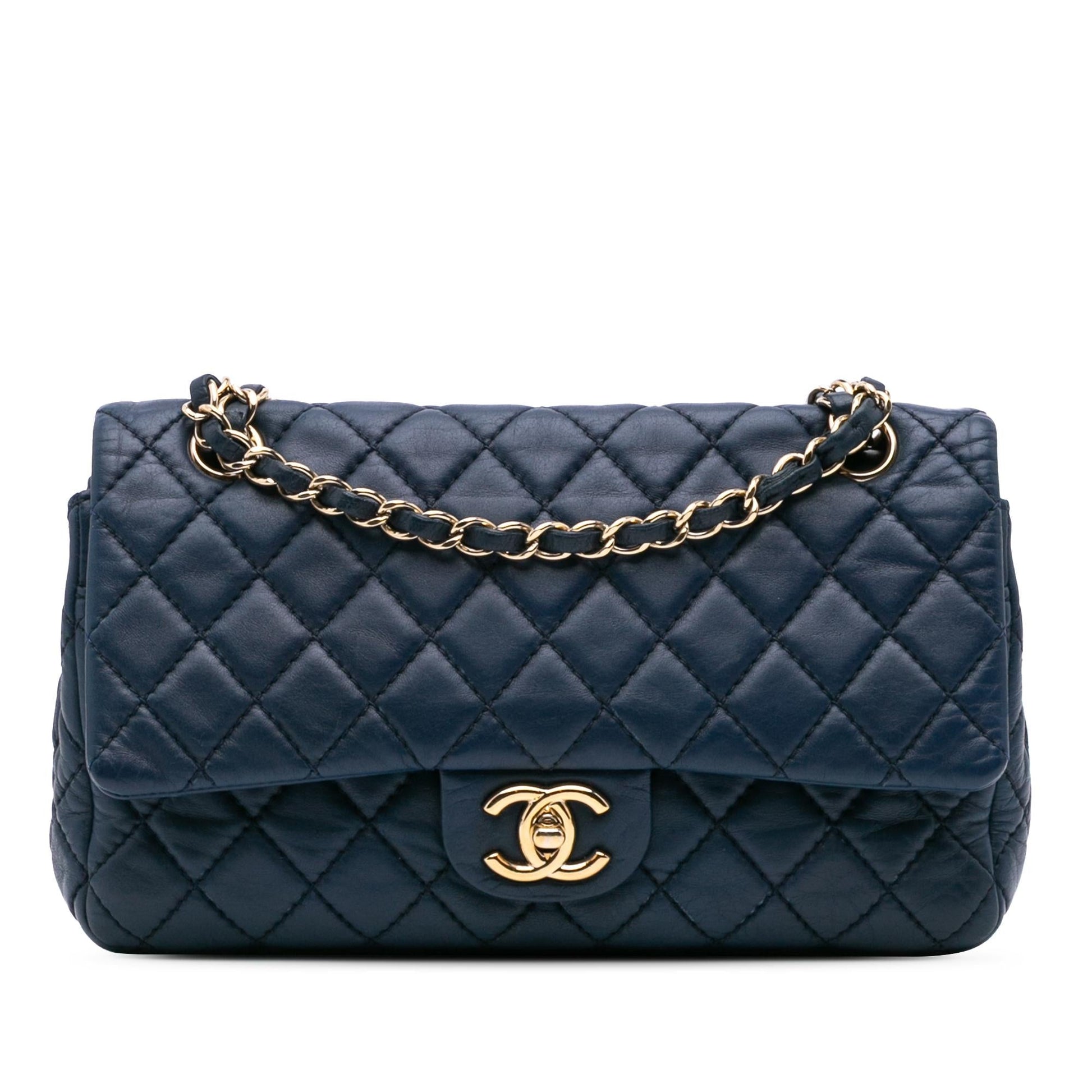Chanel Classic Calfskin Double Flap Handbag