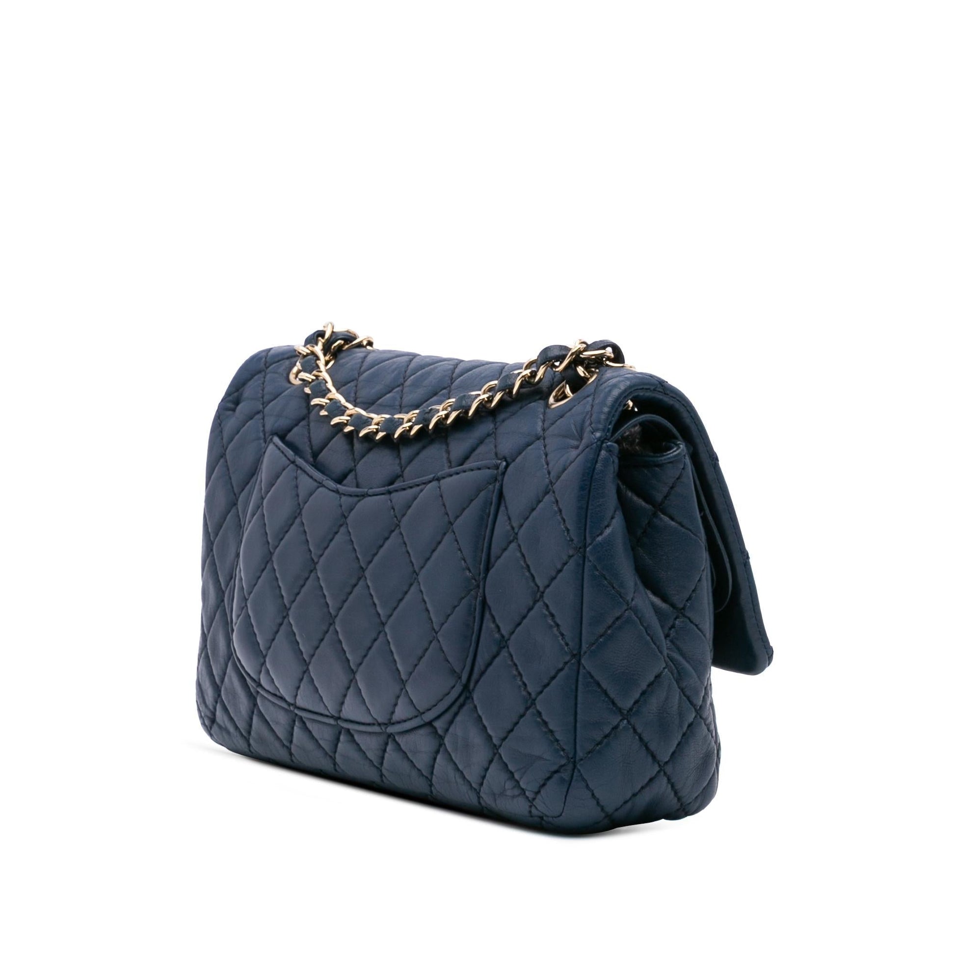 Chanel Classic Calfskin Double Flap Handbag