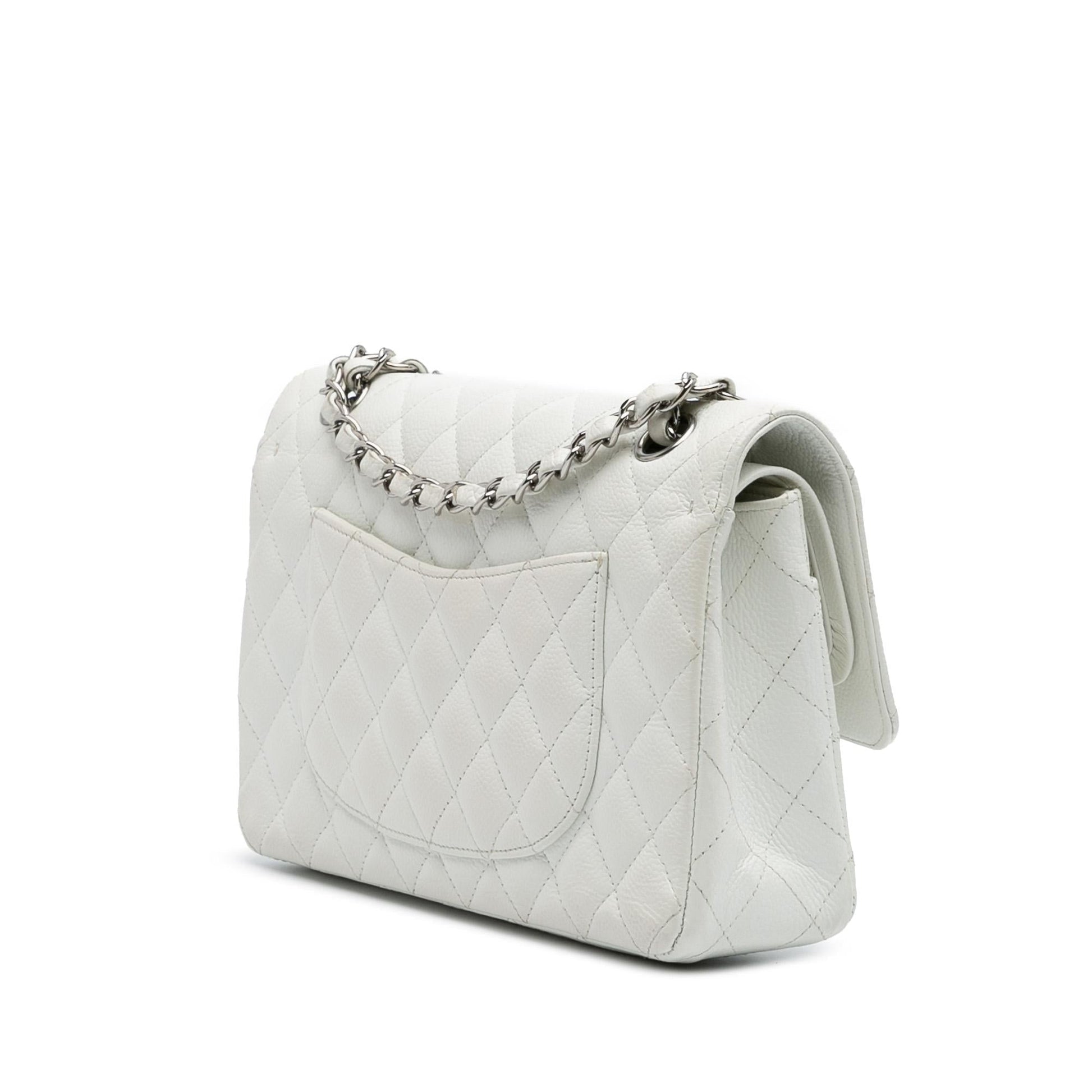 Chanel Classic Caviar Double Flap Handbag Flap 5