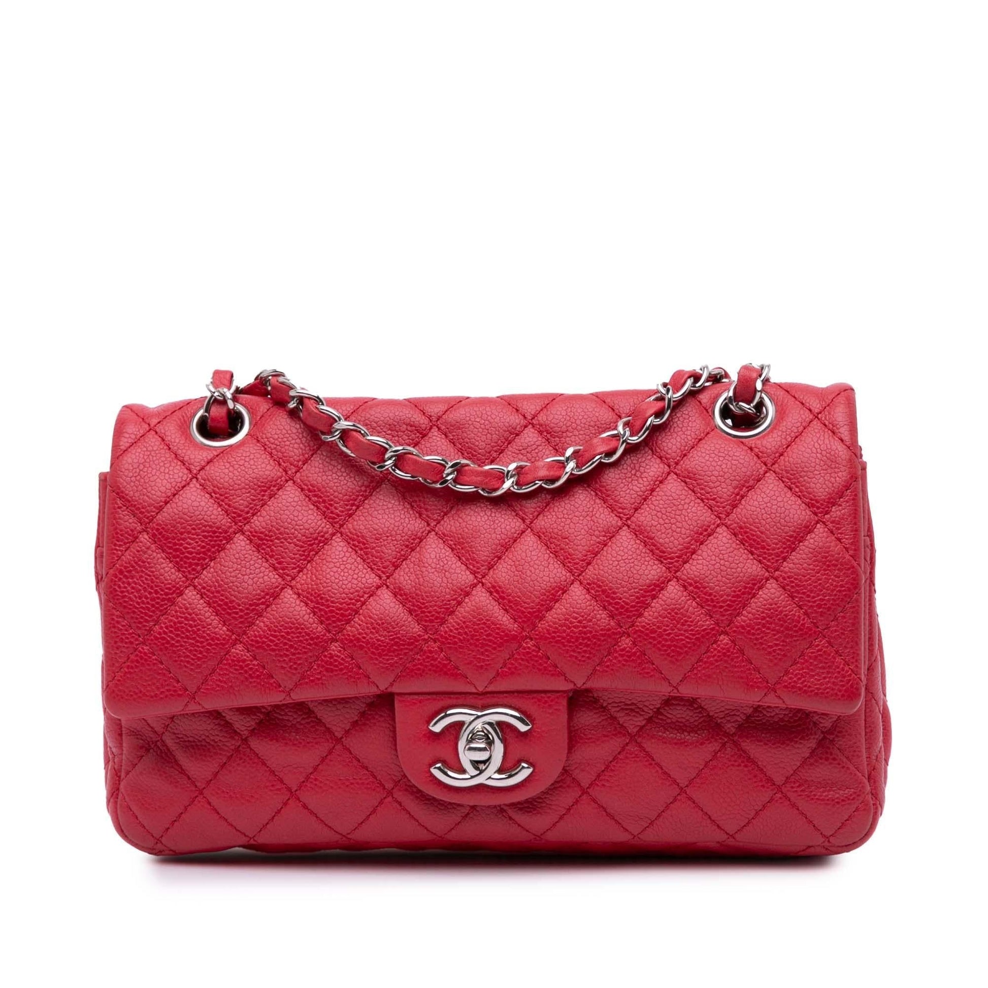 Chanel Classic Caviar Double Flap Handbag Flap 6