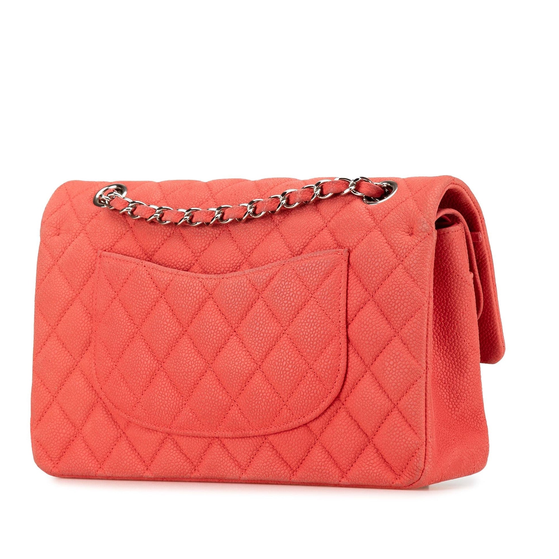Chanel Classic Caviar Double Flap Handbag Flap 7