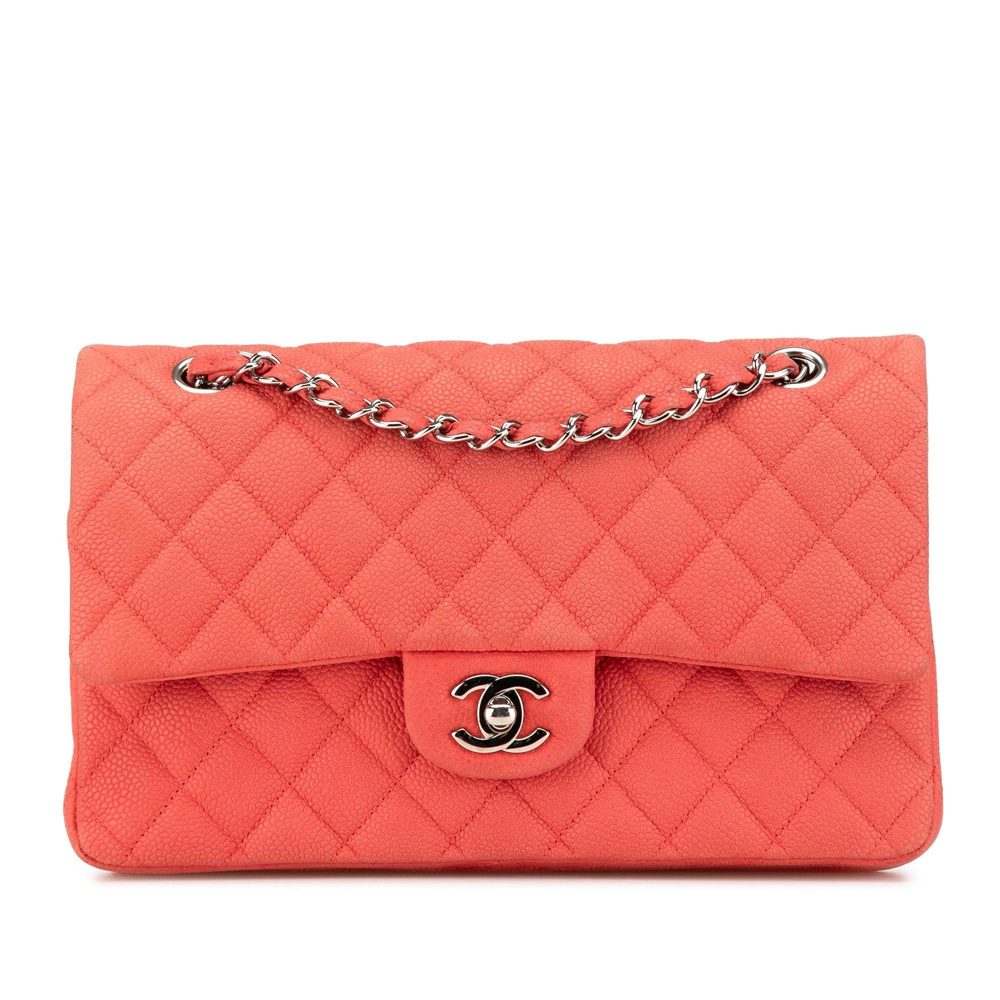 Chanel Classic Caviar Double Flap Handbag Flap 10