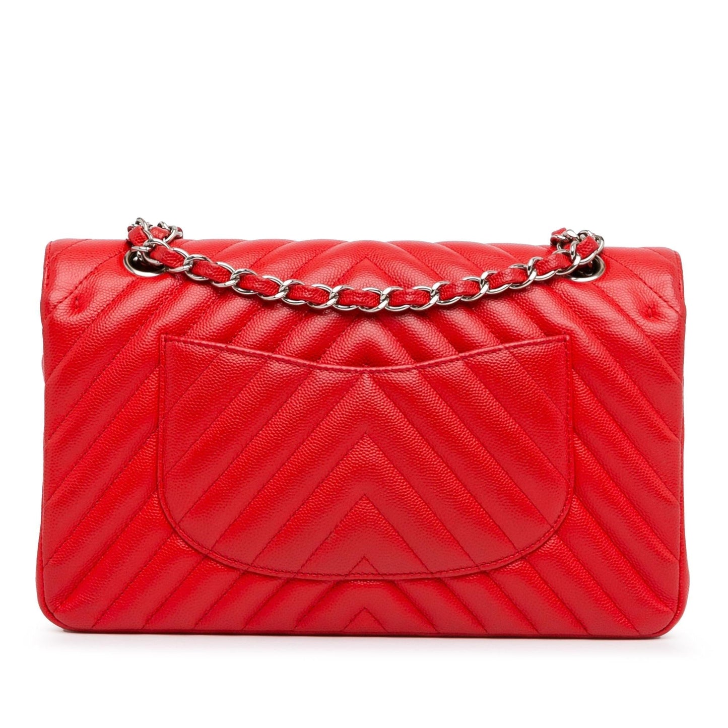 Chanel Medium Classic Chevron Caviar Double Flap (Shg-Cx8Lml) Bag