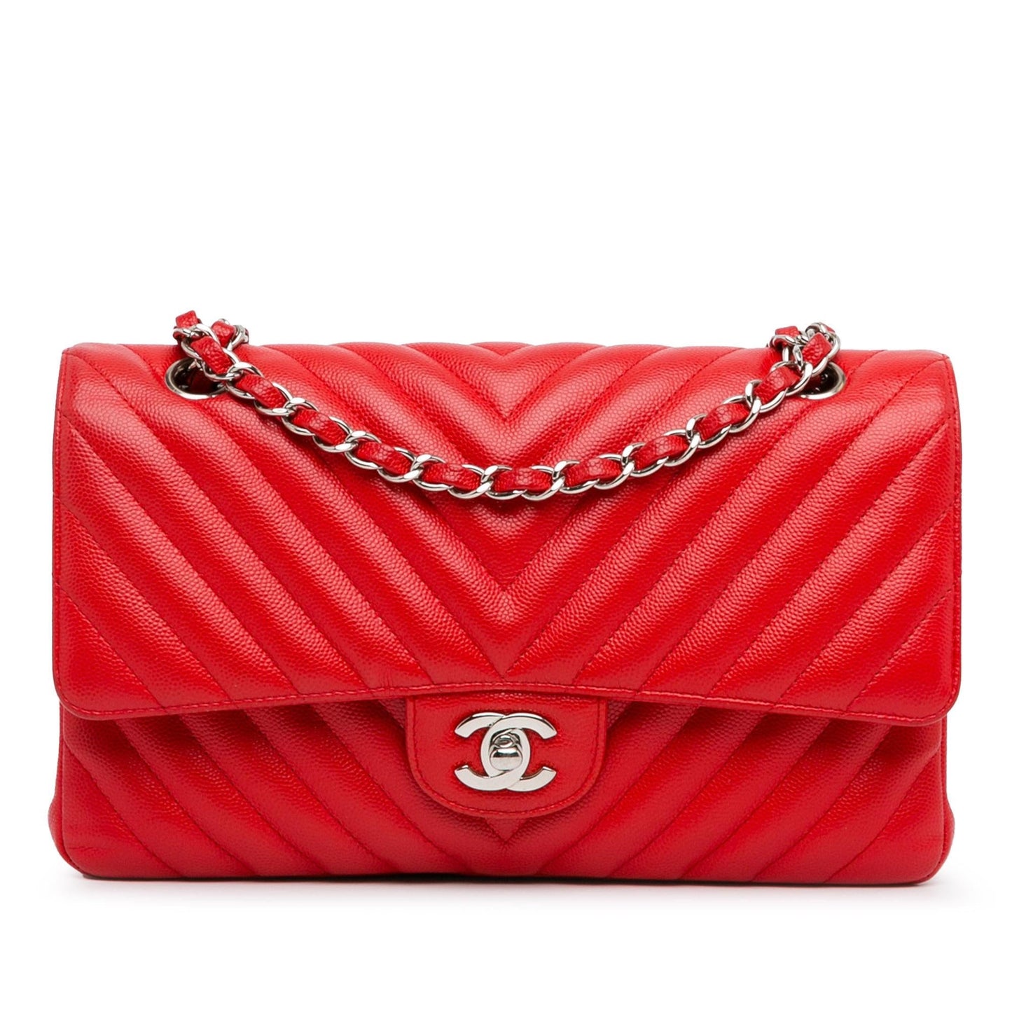 Chanel Classic Chevron Caviar Double Flap SHG-Cx8LmL Handbag