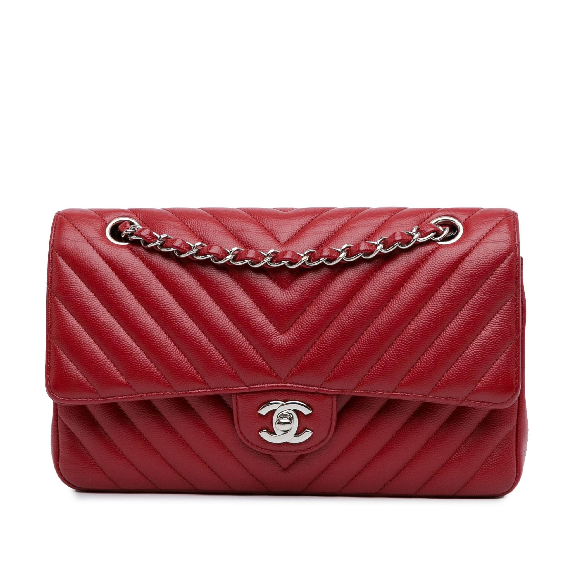 Chanel Classic Chevron Caviar Double Flap SHG-cCtiFC Handbag