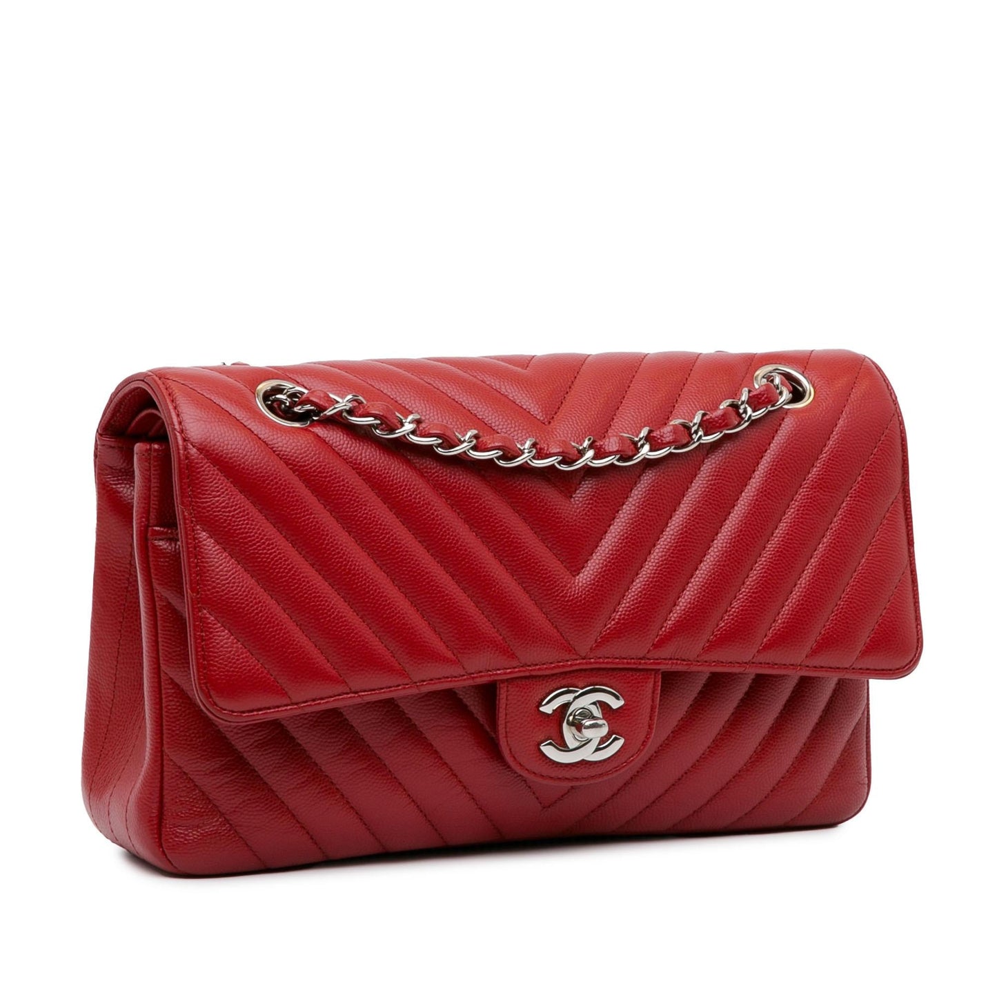 Chanel Classic Chevron Caviar Double Flap SHG-yLe4XT Handbag