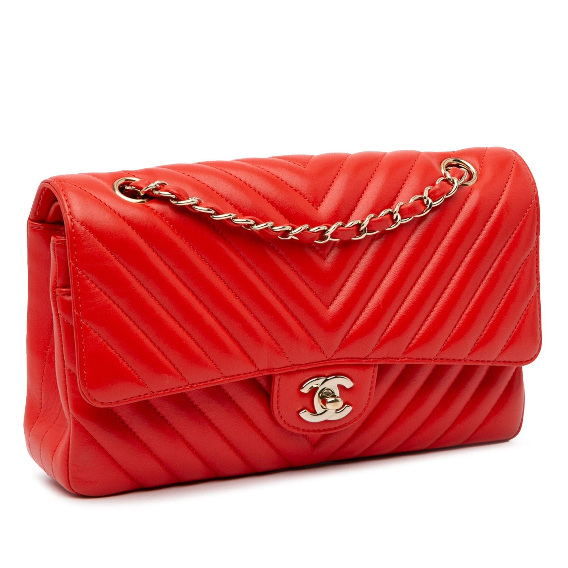 Chanel Classic Chevron Lambskin Double Flap SHG-PfQlYr Handbag