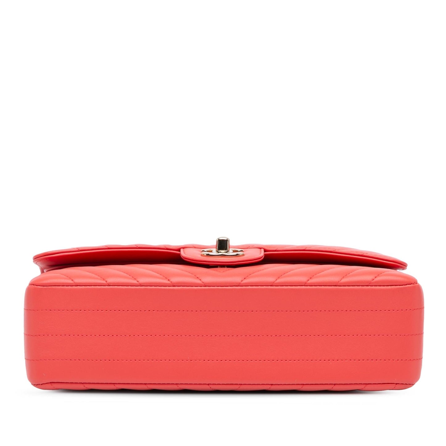 Chanel Classic Chevron Lambskin Double Flap Handbag