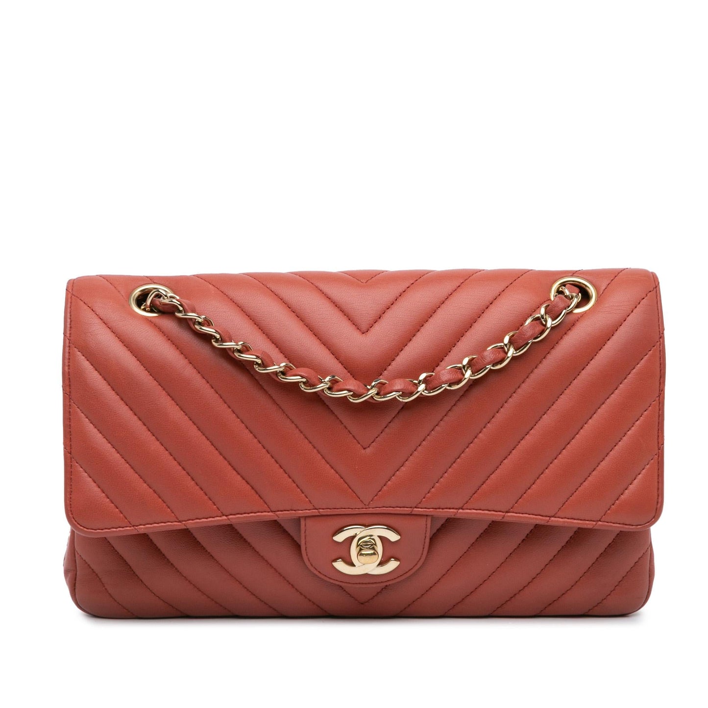 Chanel Classic Chevron Lambskin Double Flap Handbag Flap 1