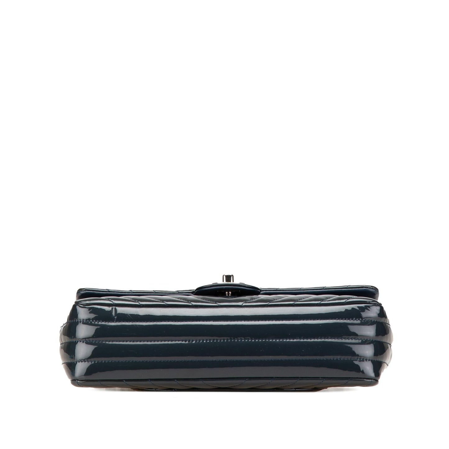 Chanel Classic Chevron Patent Double Flap Handbag Flap 1