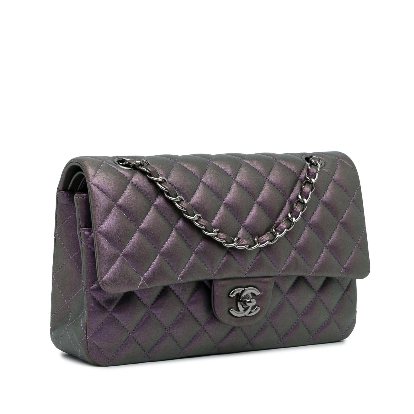 Chanel Classic Iridescent Lambskin Double Flap SHG-66SdYg Handbag