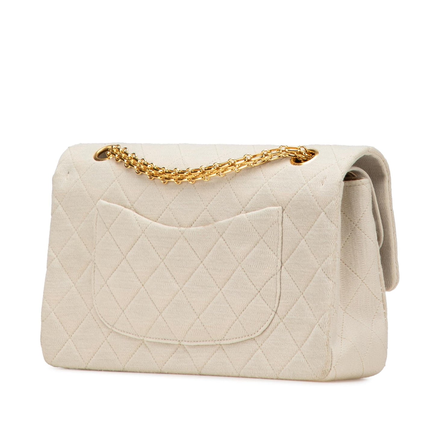 Chanel Classic Jersey Double Flap Handbag Flap 2