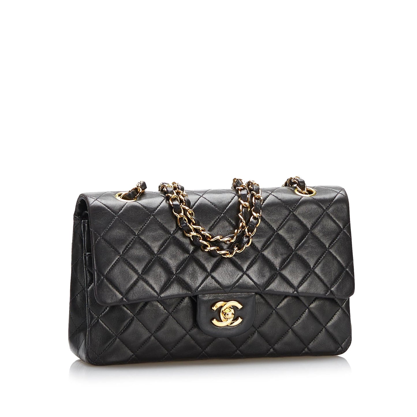Chanel Classic Lambskin Double Flap SHG Shoulder Bag 8