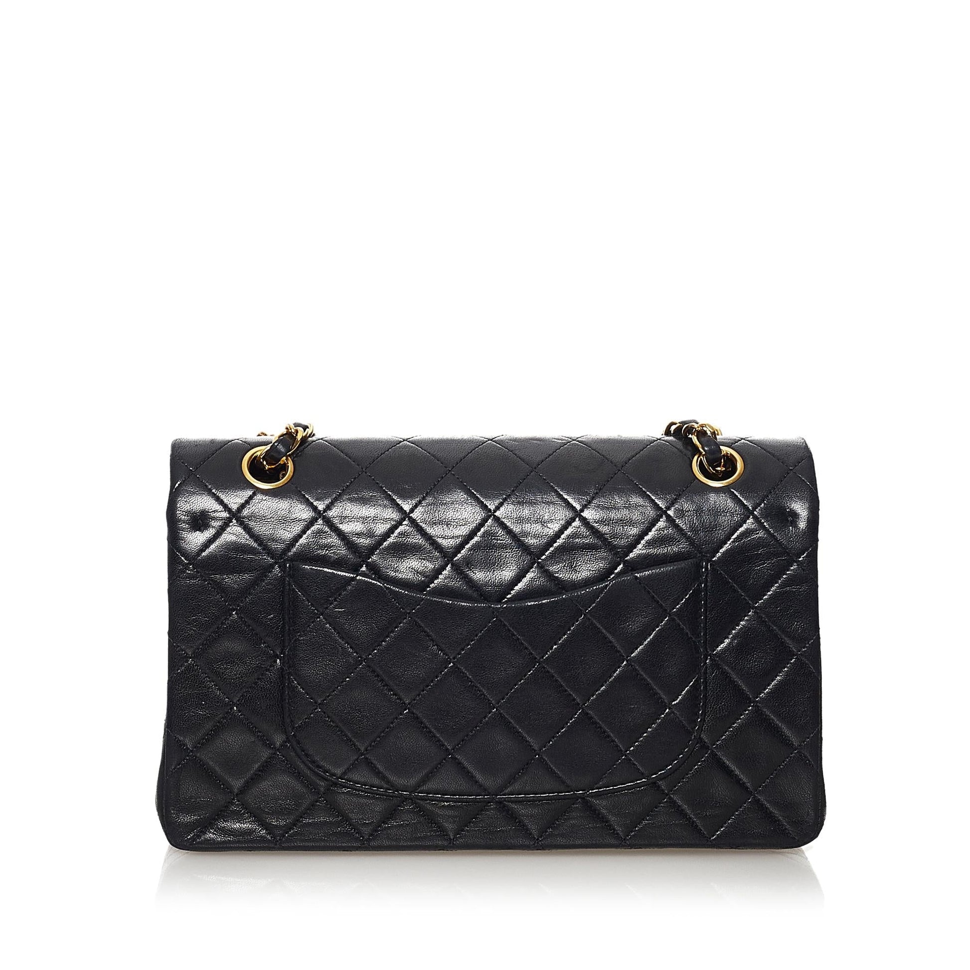 Chanel Classic Lambskin Double Flap SHG Handbag Flap Shg