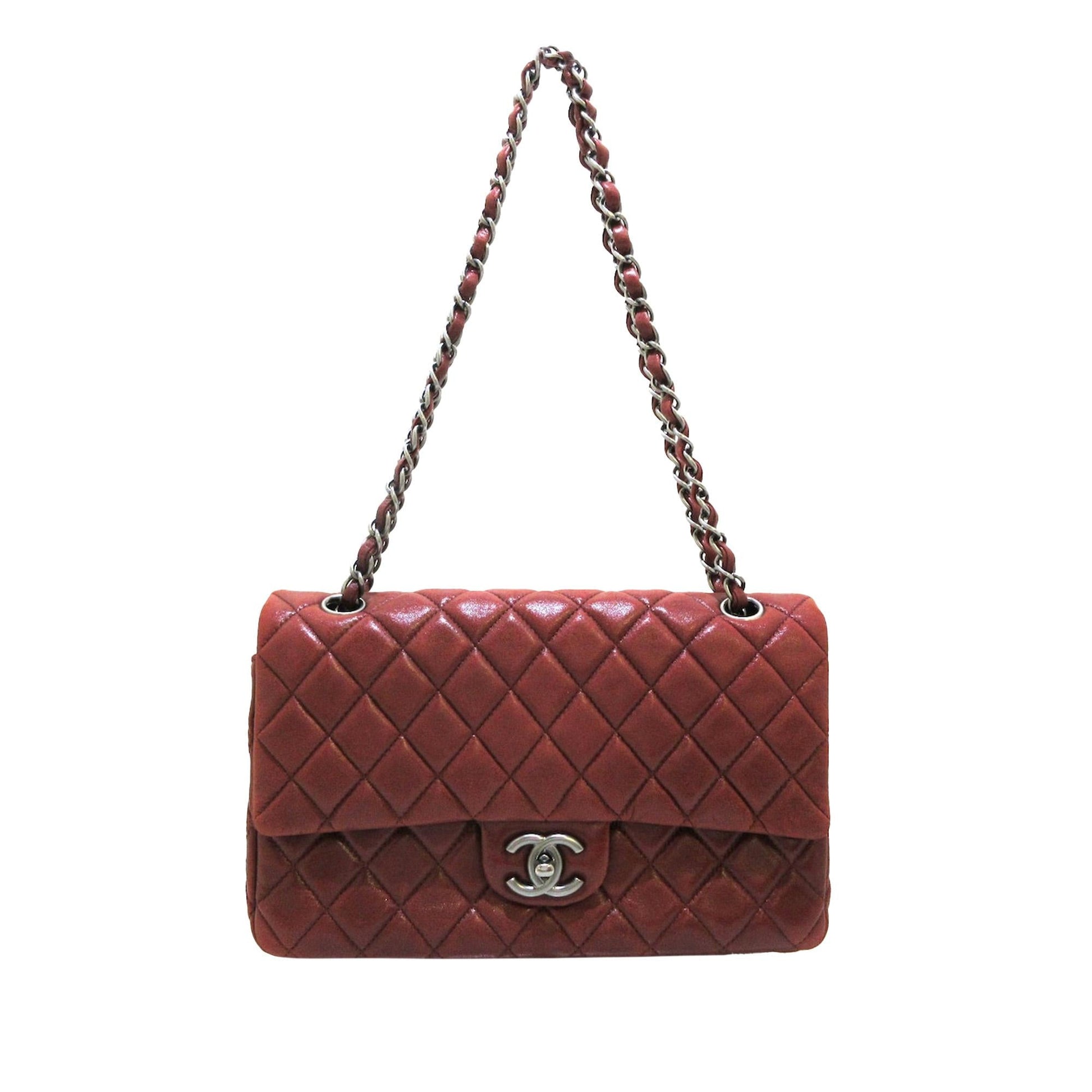Chanel Classic Lambskin Double Flap SHG Handbag 3
