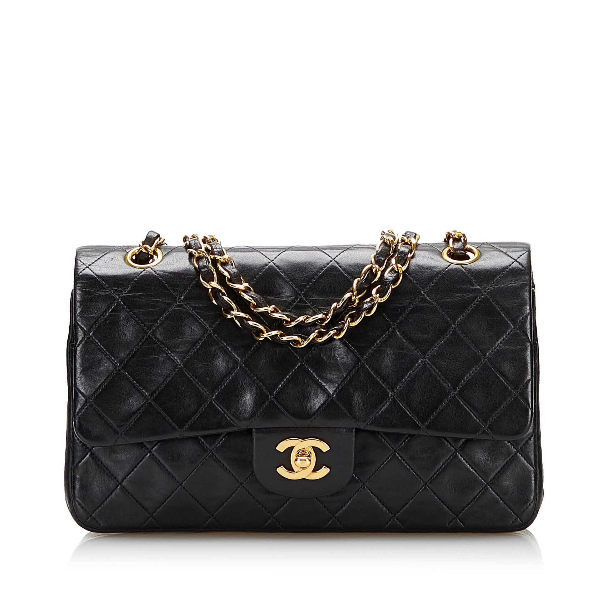 Chanel Classic Lambskin Double Flap SHG Handbag 4