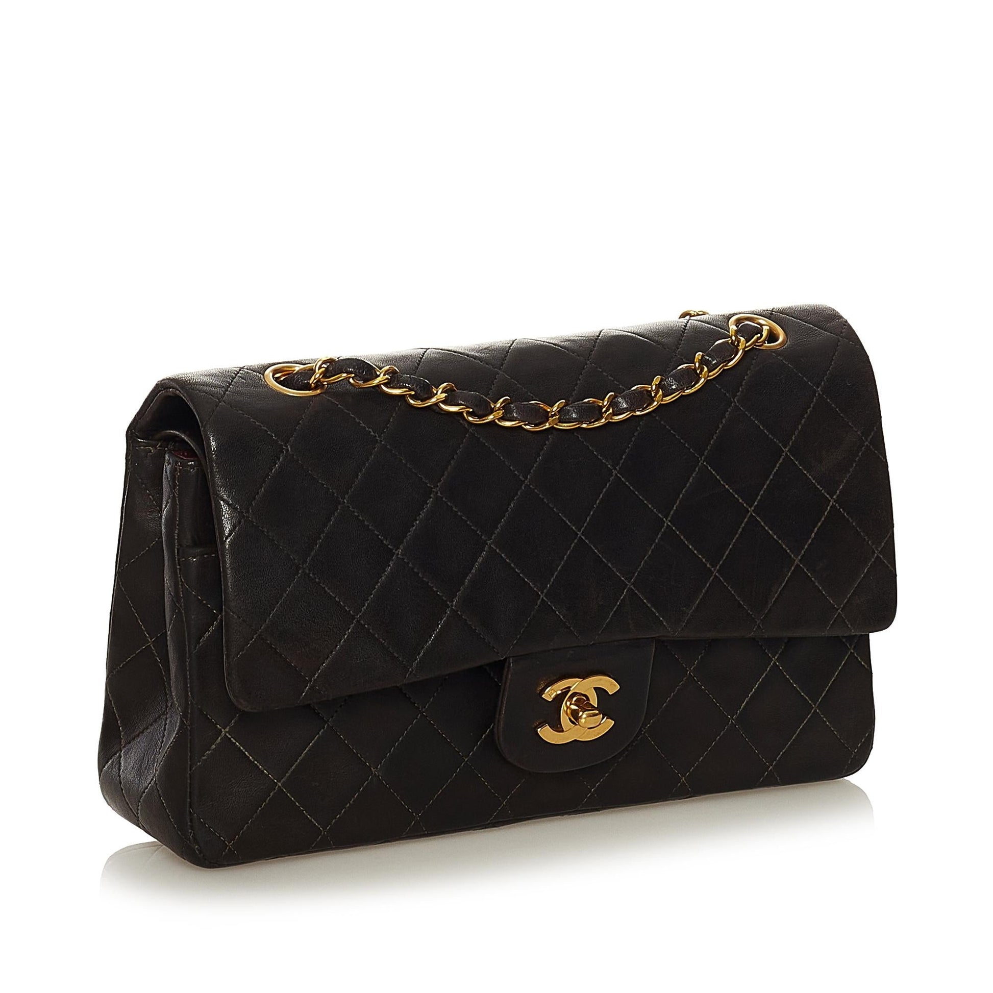 Chanel Classic Lambskin Double Flap SHG Handbag 7